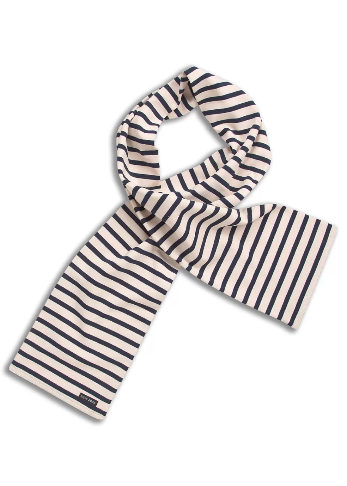 Accessories>Saint James Adam striped scarf ECRU/MARINE