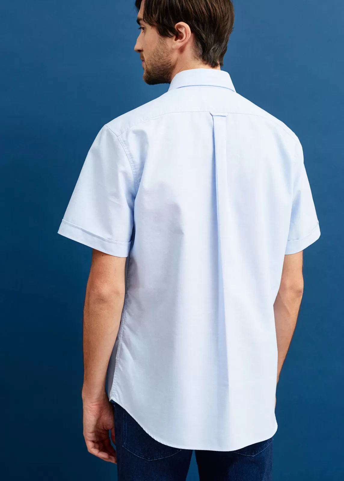 Shirts>Saint James Amboise short sleeve shirt CIEL