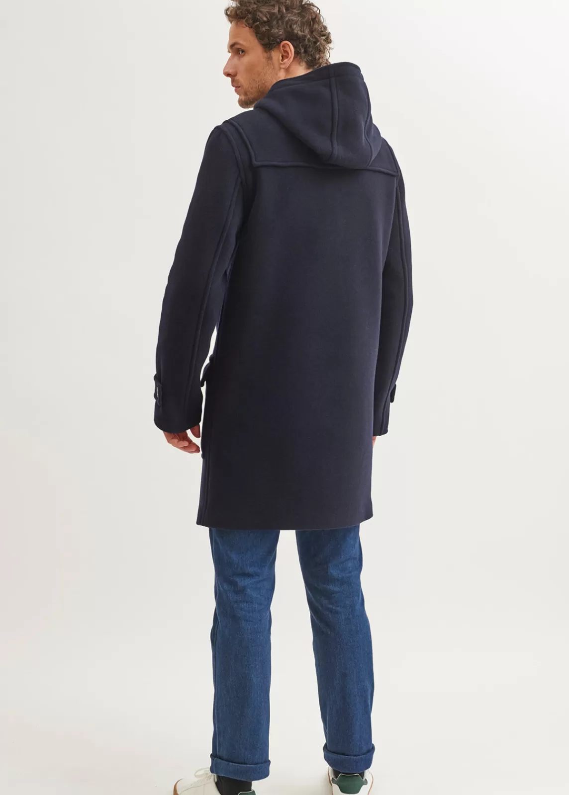 Coats>Saint James Antarctique classic duffle-coat NAVY