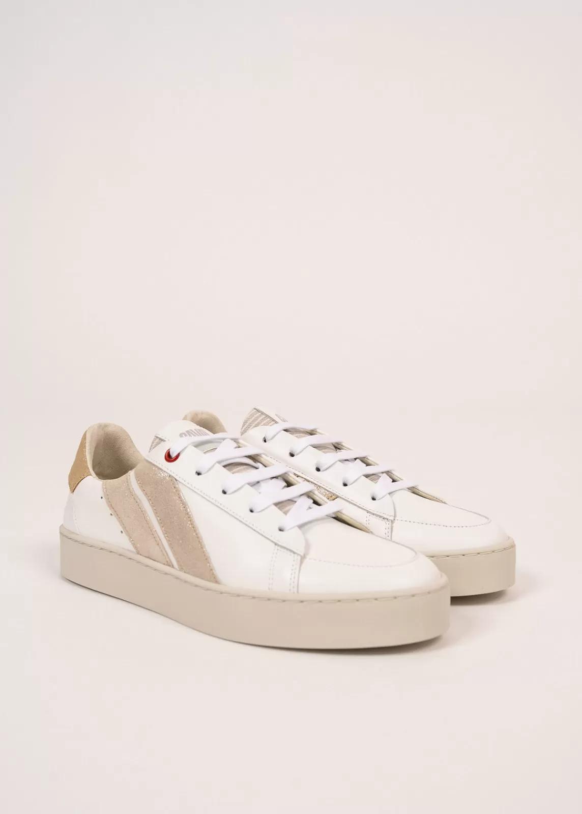 Accessories>Saint James Asymetrical sneakers for women BLANC/NACRE