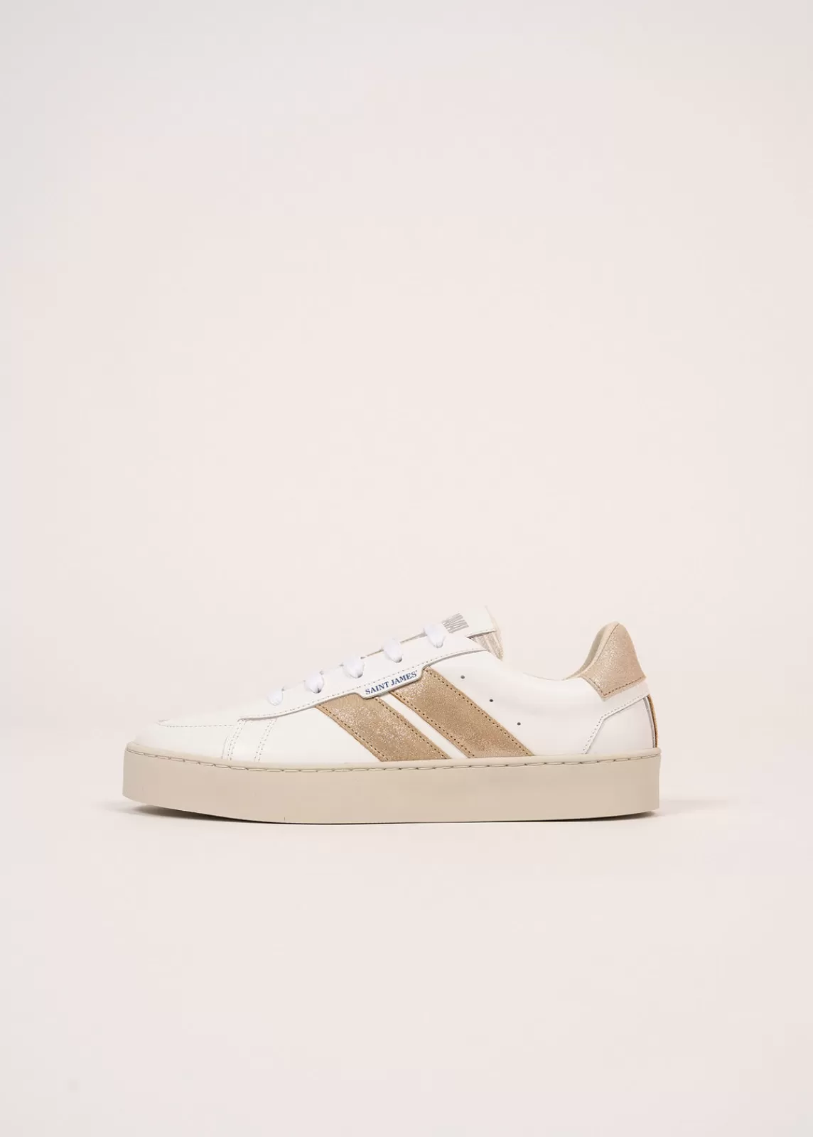 Accessories>Saint James Asymetrical sneakers for women BLANC/NACRE