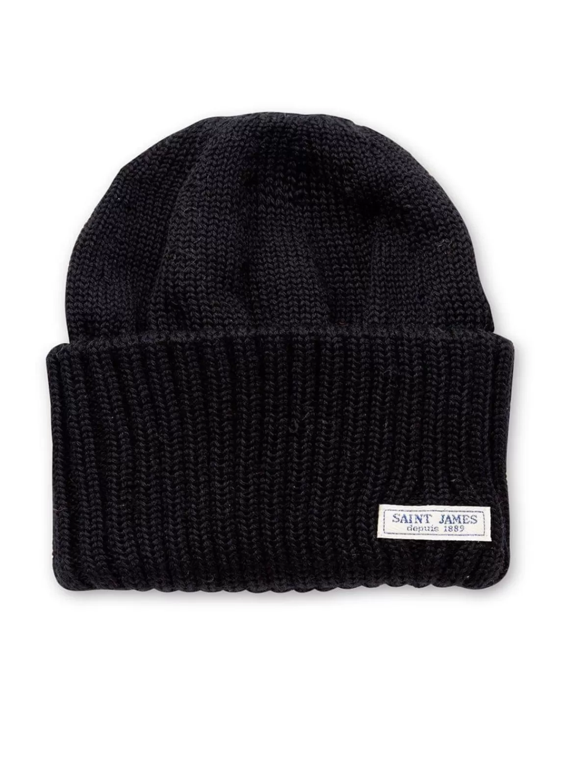 Hats & Beanies>Saint James Barbaresque turn-up hat NOIR