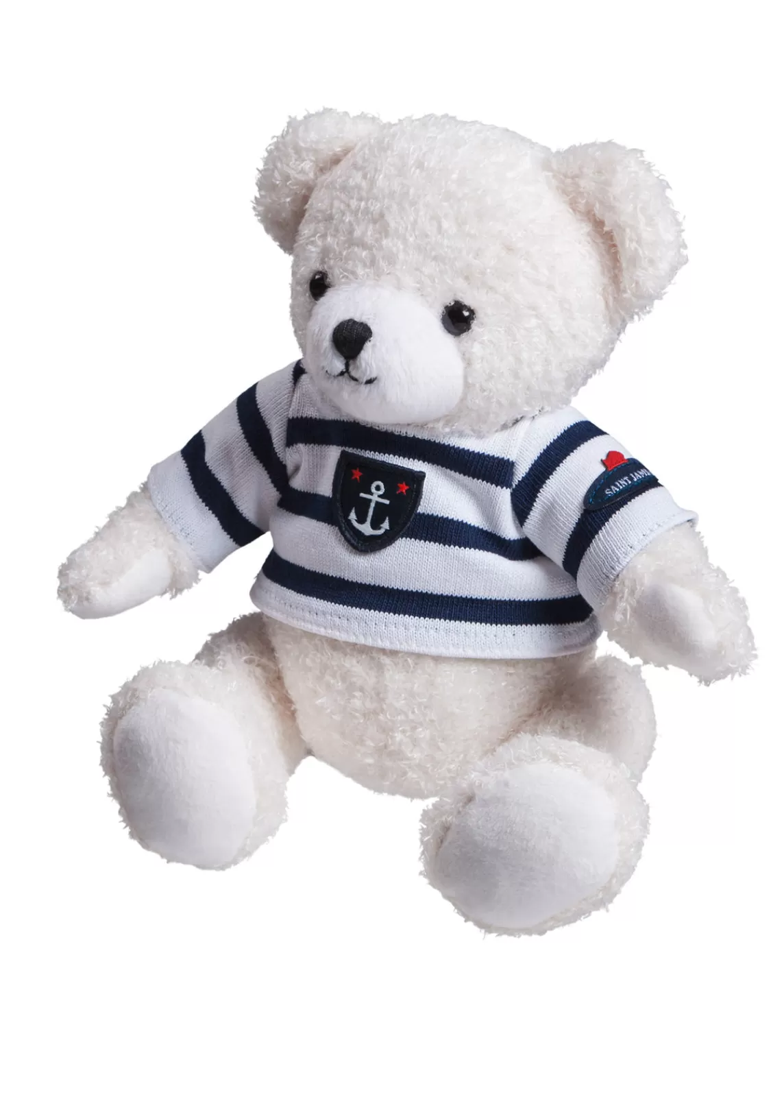 Soft Toys>Saint James Bear soft toy NEIGE/MARINE