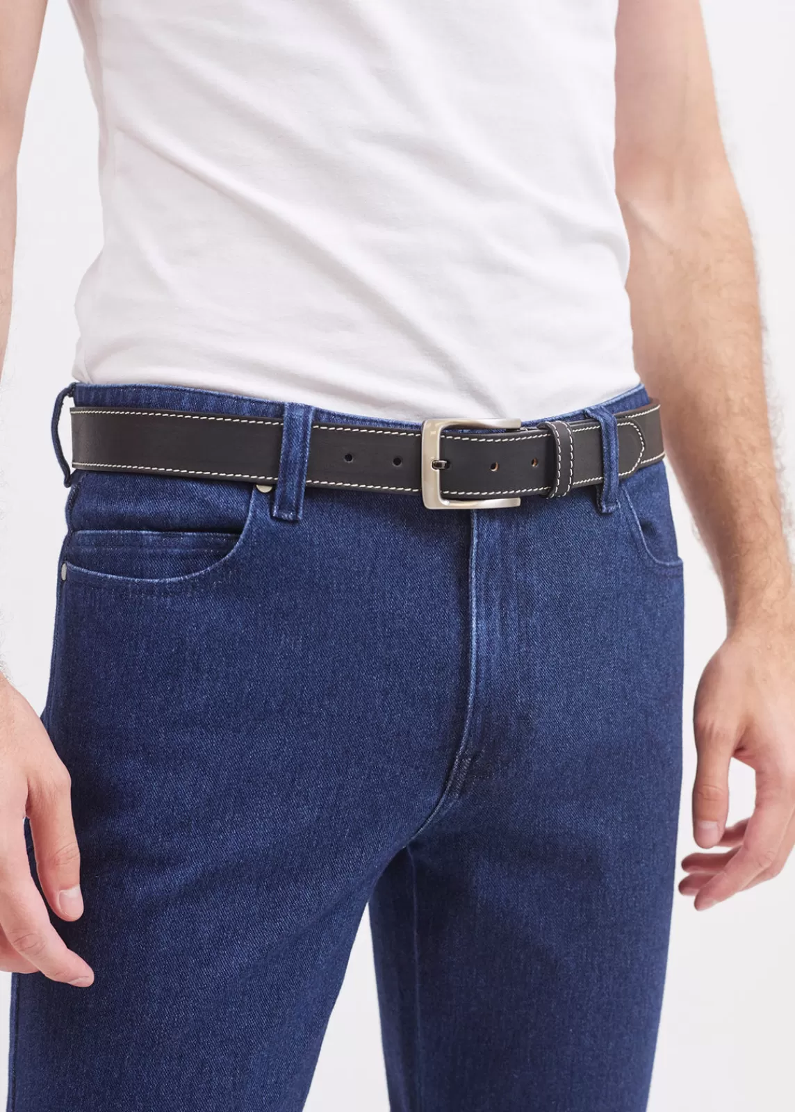 Accessories>Saint James Bordée belt NOIR