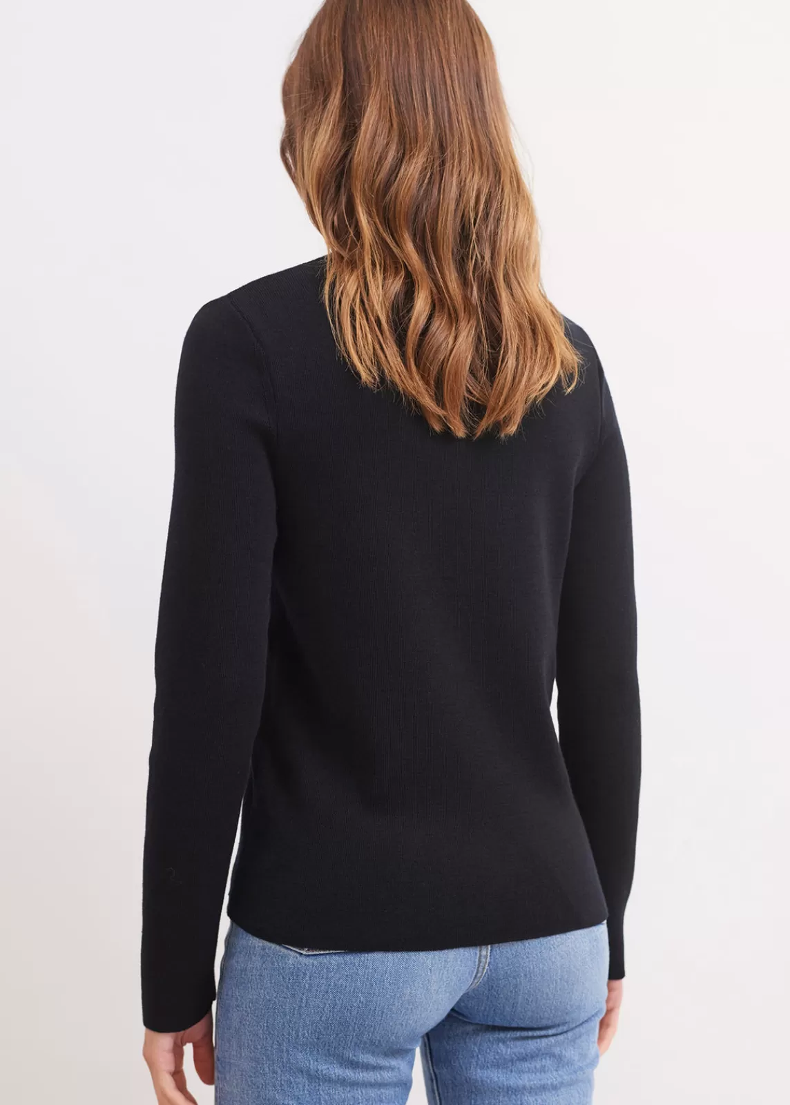 Jumpers, Cardigans, Jackets>Saint James Brehat V neck jumper NOIR