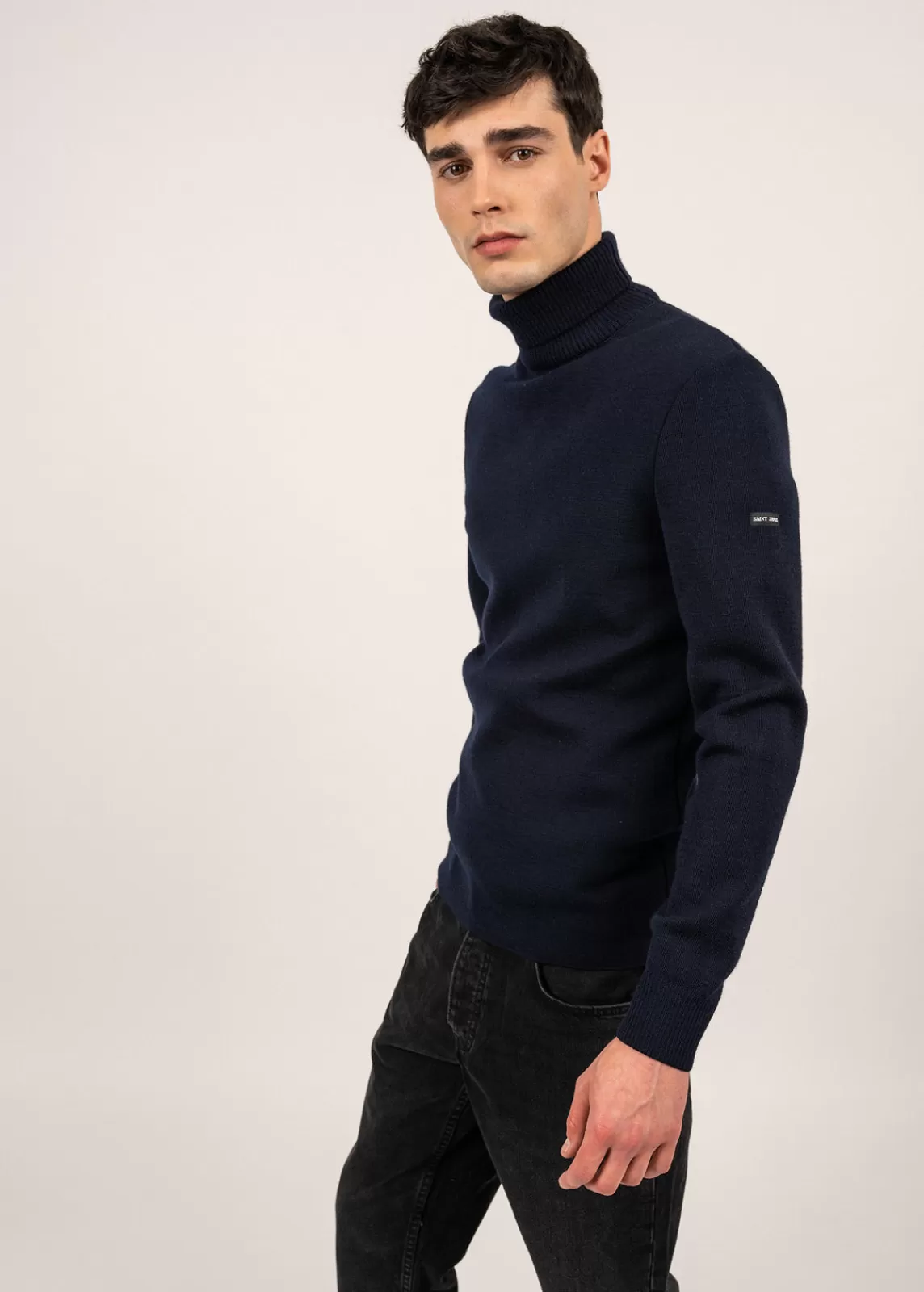 Jumpers & Cardigans>Saint James Bretagne turtleneck jumper MARINE