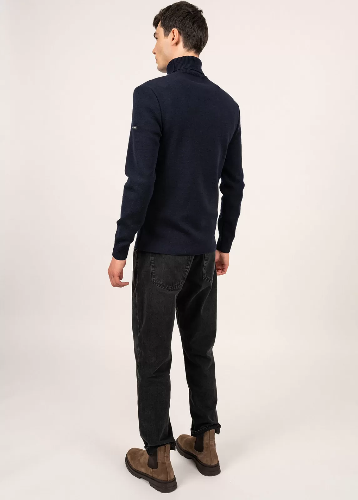 Jumpers & Cardigans>Saint James Bretagne turtleneck jumper MARINE