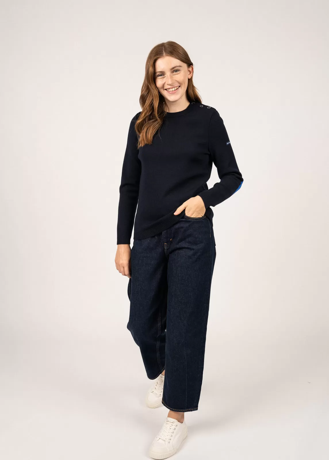 Sailor Jumpers>Saint James Brégançon Elysée jumper NAVY