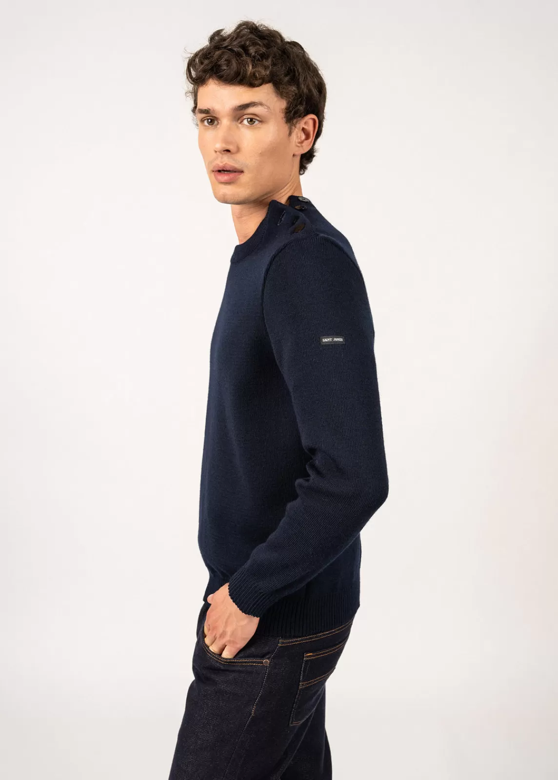 Sailor Jumpers>Saint James Cancale sailor jumper MARINE