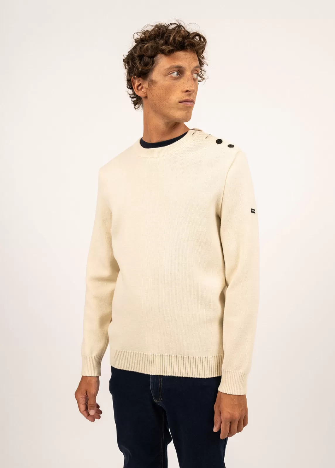 Sailor Jumpers>Saint James Cancale sailor jumper ECRU