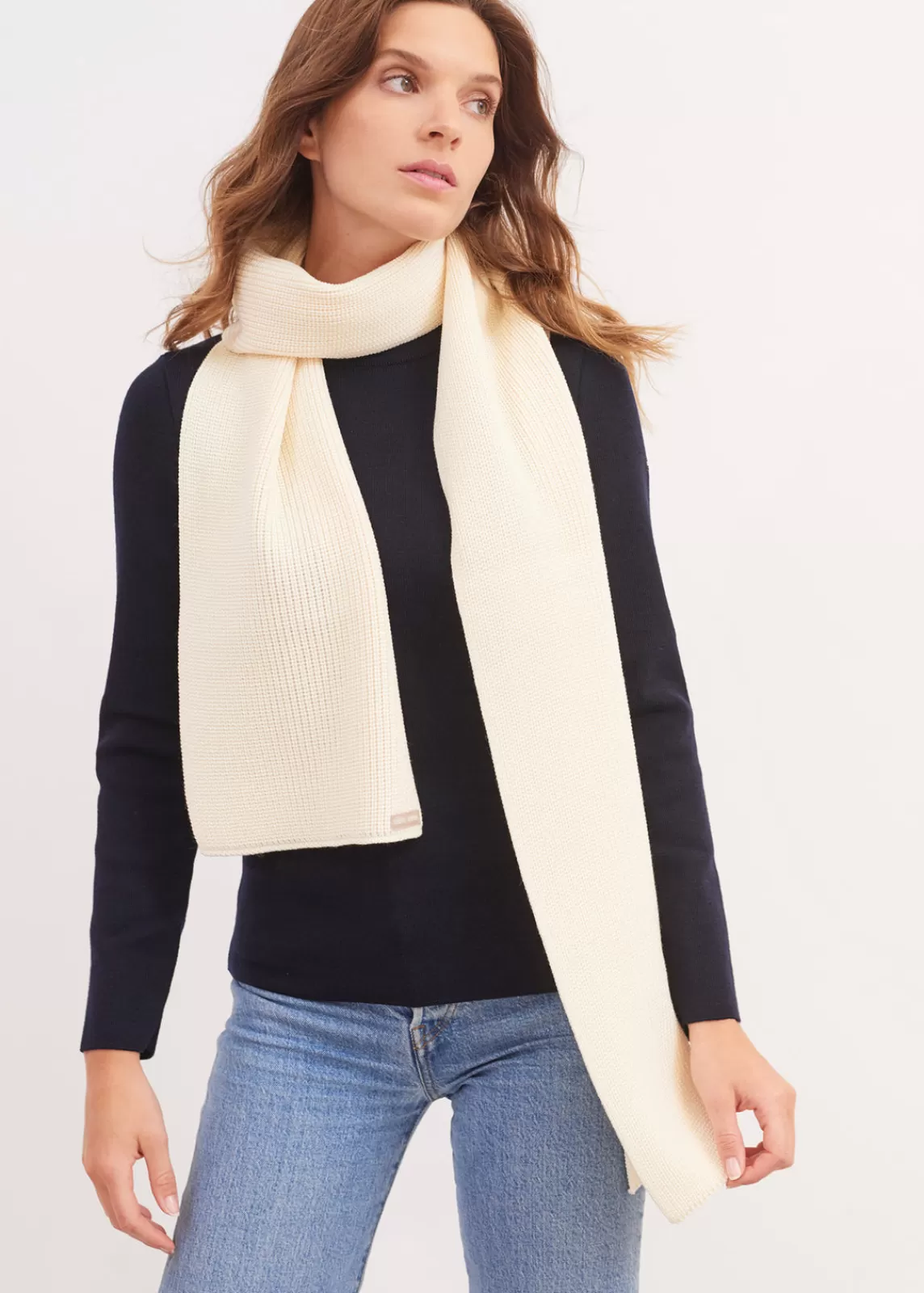 Accessories>Saint James Canoe scarf ECUME