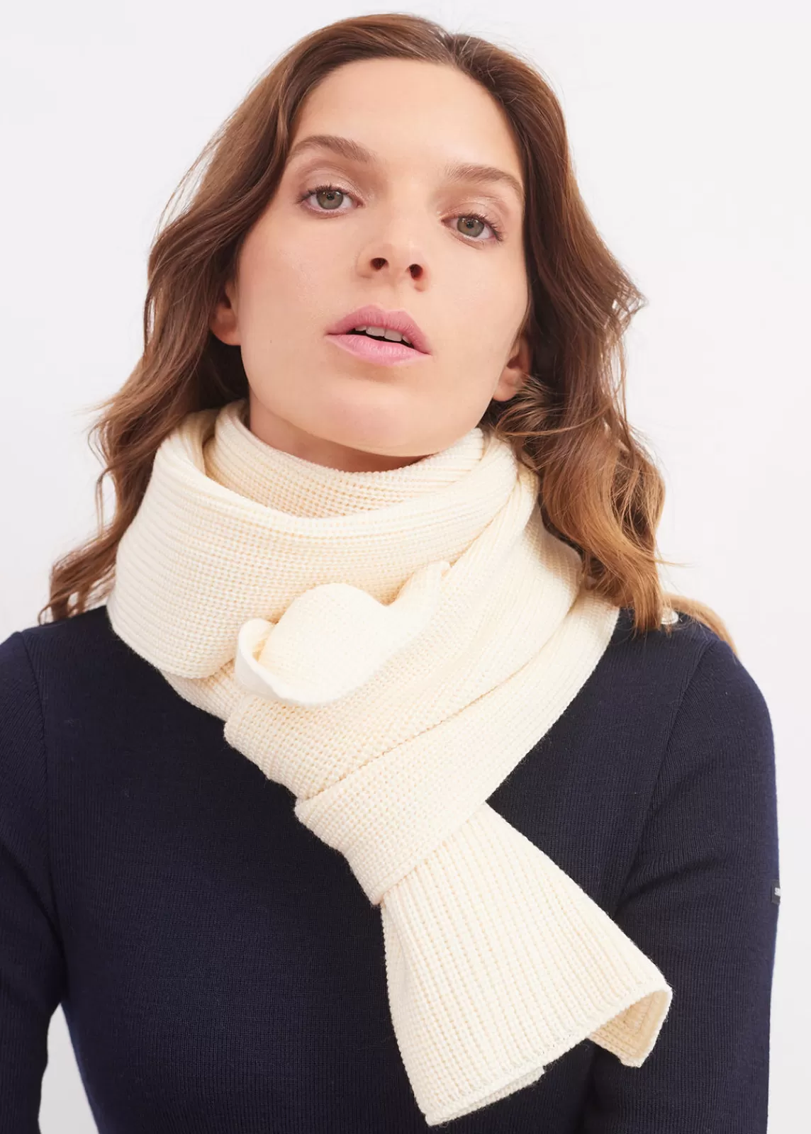 Accessories>Saint James Canoe scarf ECUME