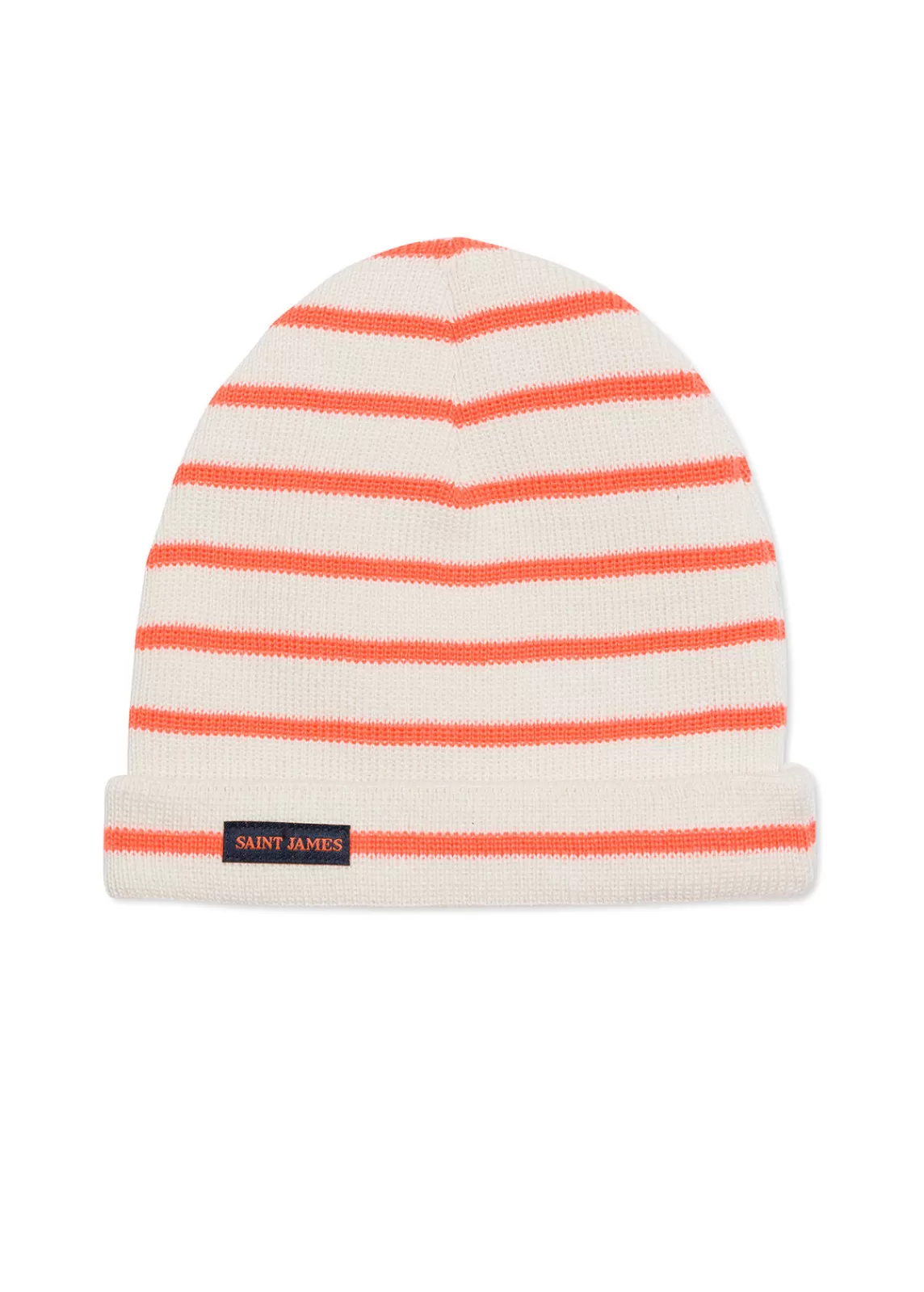 Hats & Beanies>Saint James Cartier striped sailor hat ECUME/ORANGEFLUO