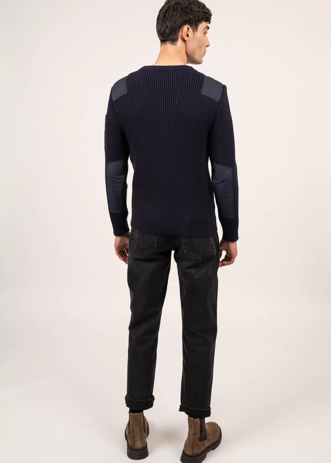 Sailor Jumpers>Saint James Condor military inspired jumper MARINE