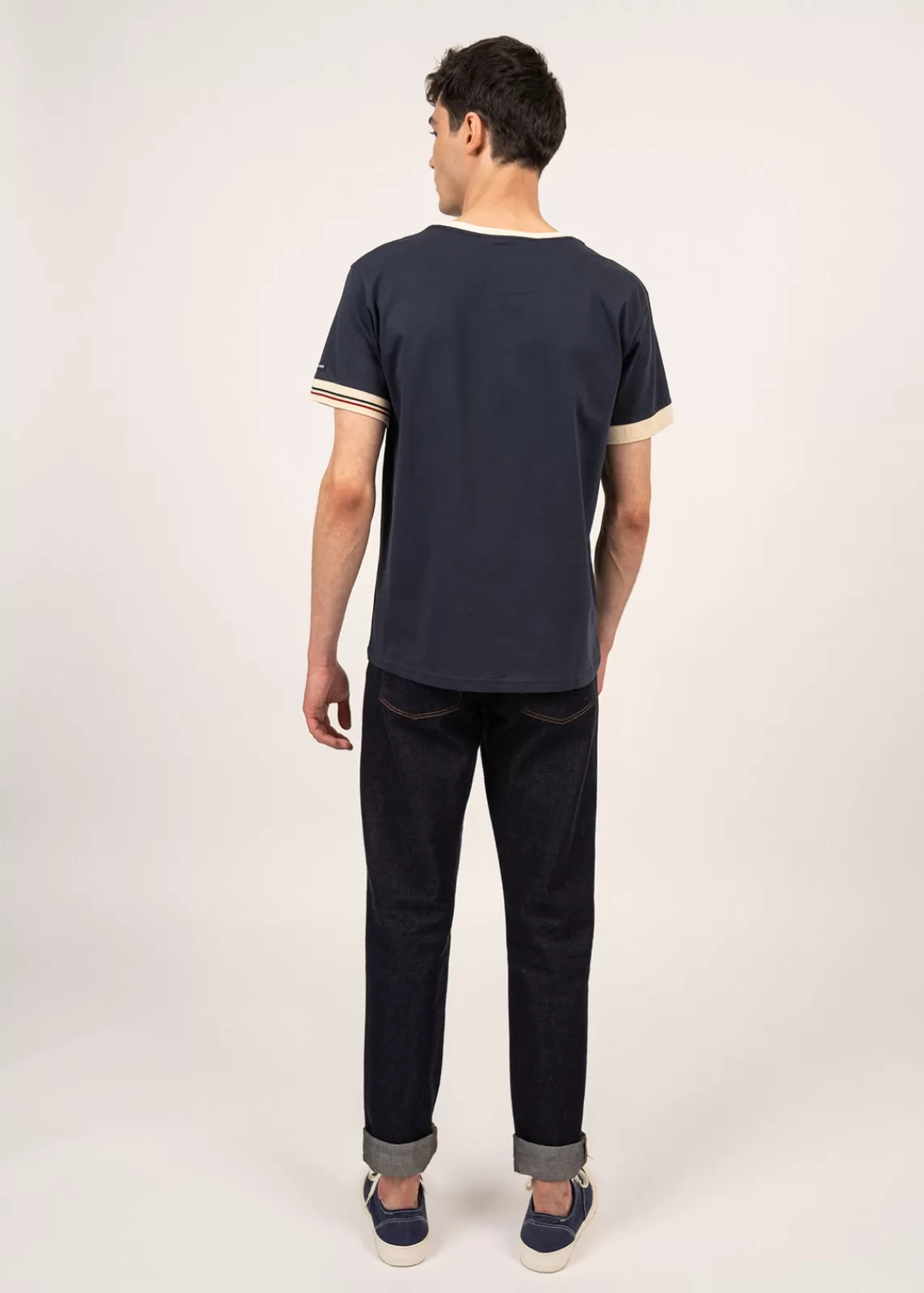 Polos & T-Shirts>Saint James Constant plain t-shirt- x Maison FT MARINE/ECUME