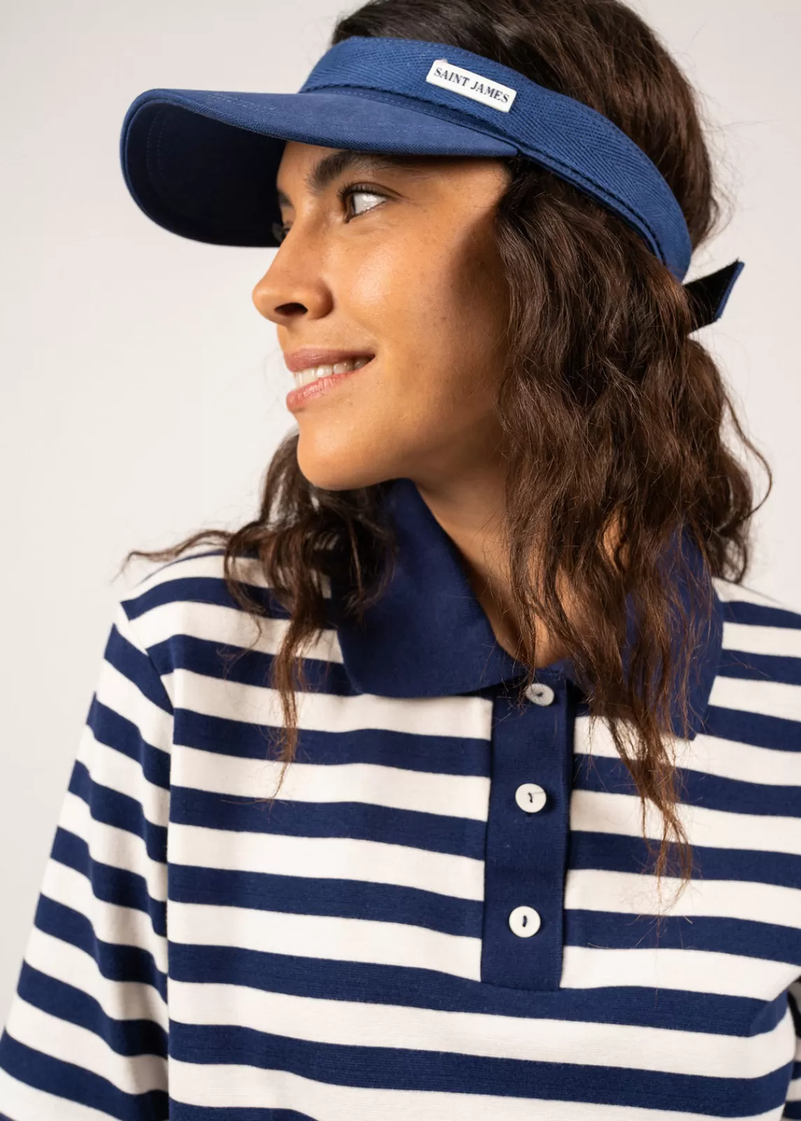 Sailor Caps>Saint James Cotton visor cap INDIGO