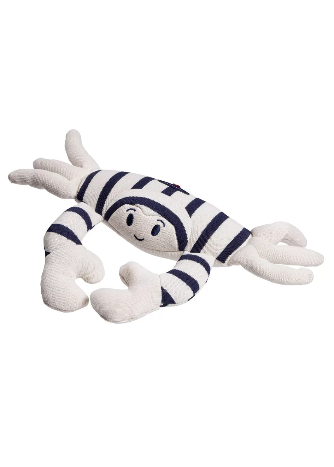 Soft Toys>Saint James Crab soft toy ECRU/MARINE