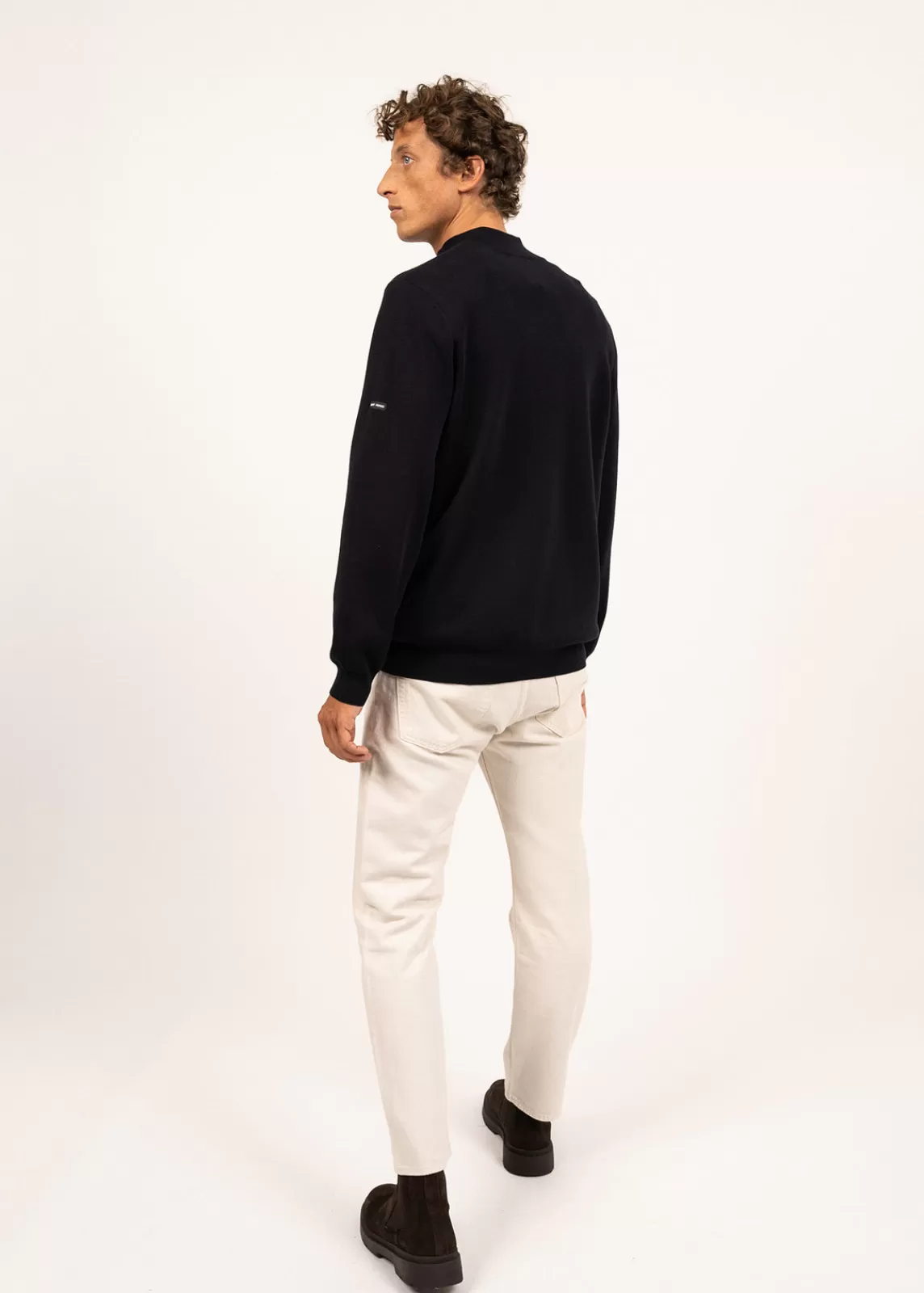 Jumpers & Cardigans>Saint James Crossley jumper NAVY/GRIS