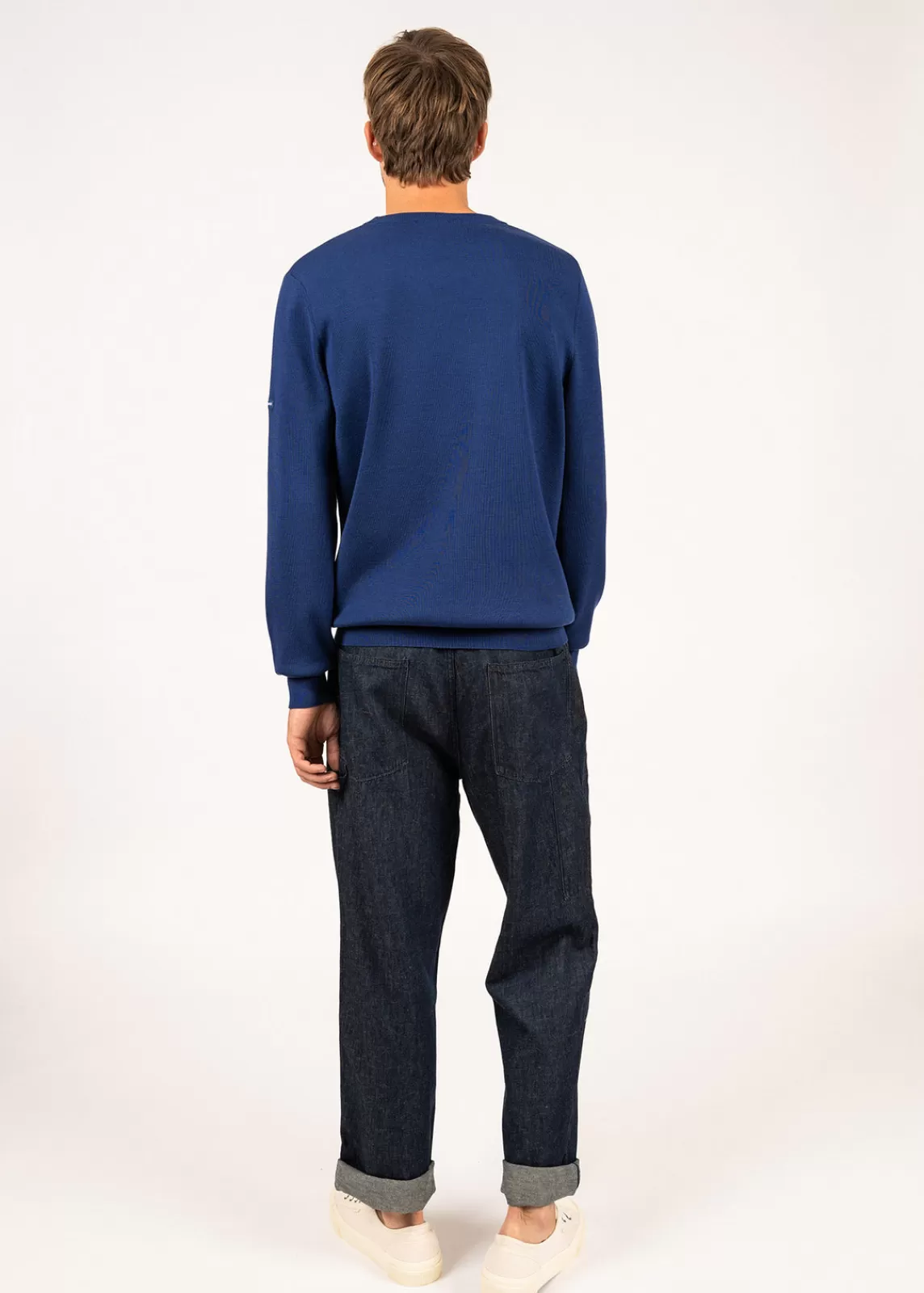 Jumpers & Cardigans>Saint James Cruiser round neck jumper INDIGO