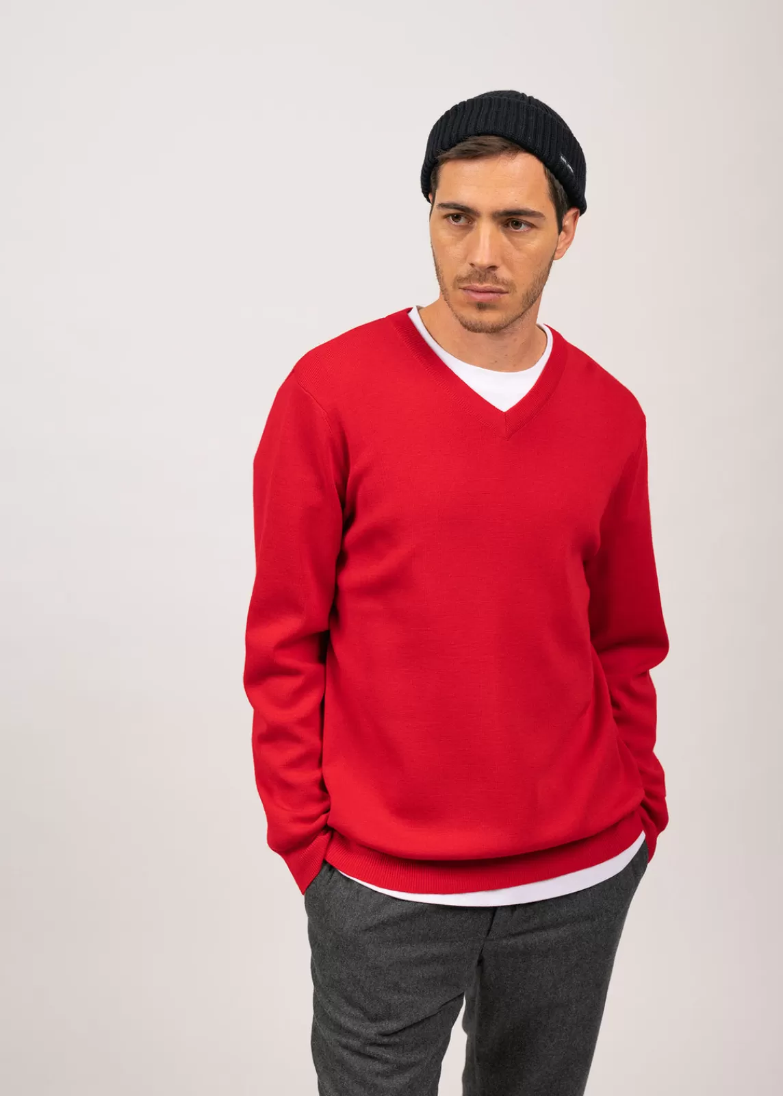 Jumpers & Cardigans>Saint James Cuirasse V neck jumper TULIPE