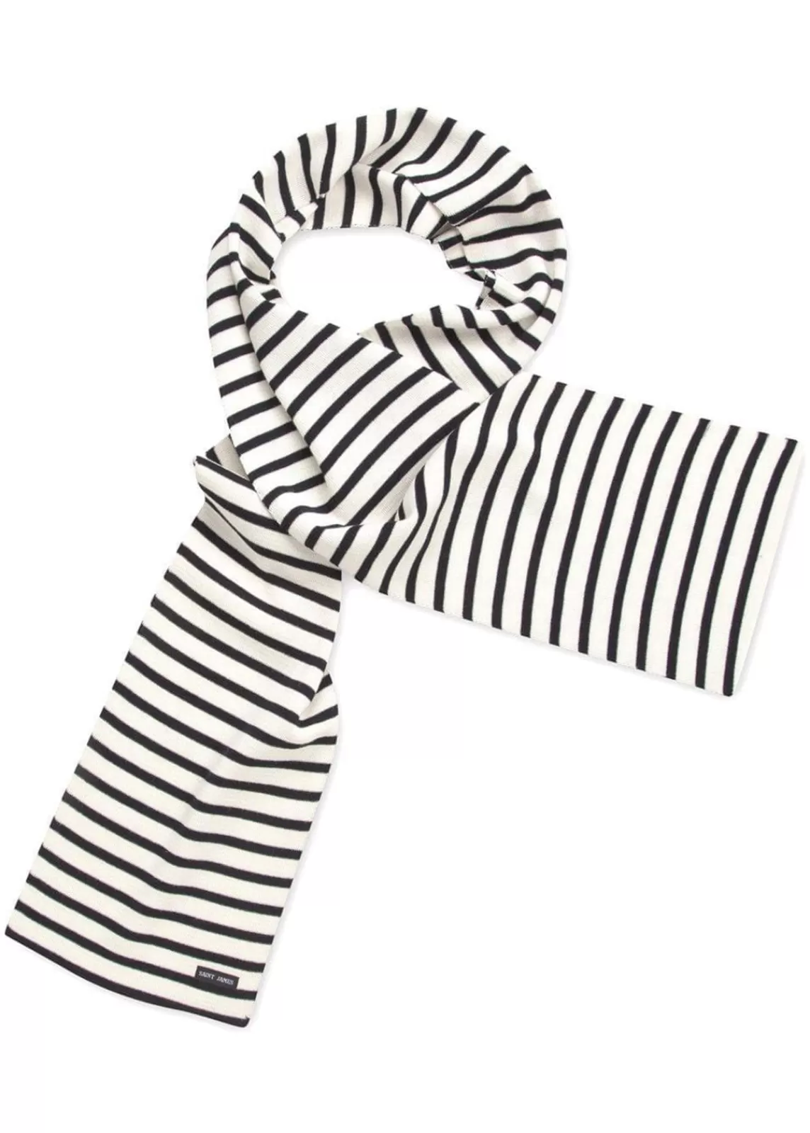 Accessories>Saint James Duguay striped scarf ECUME/NAVY