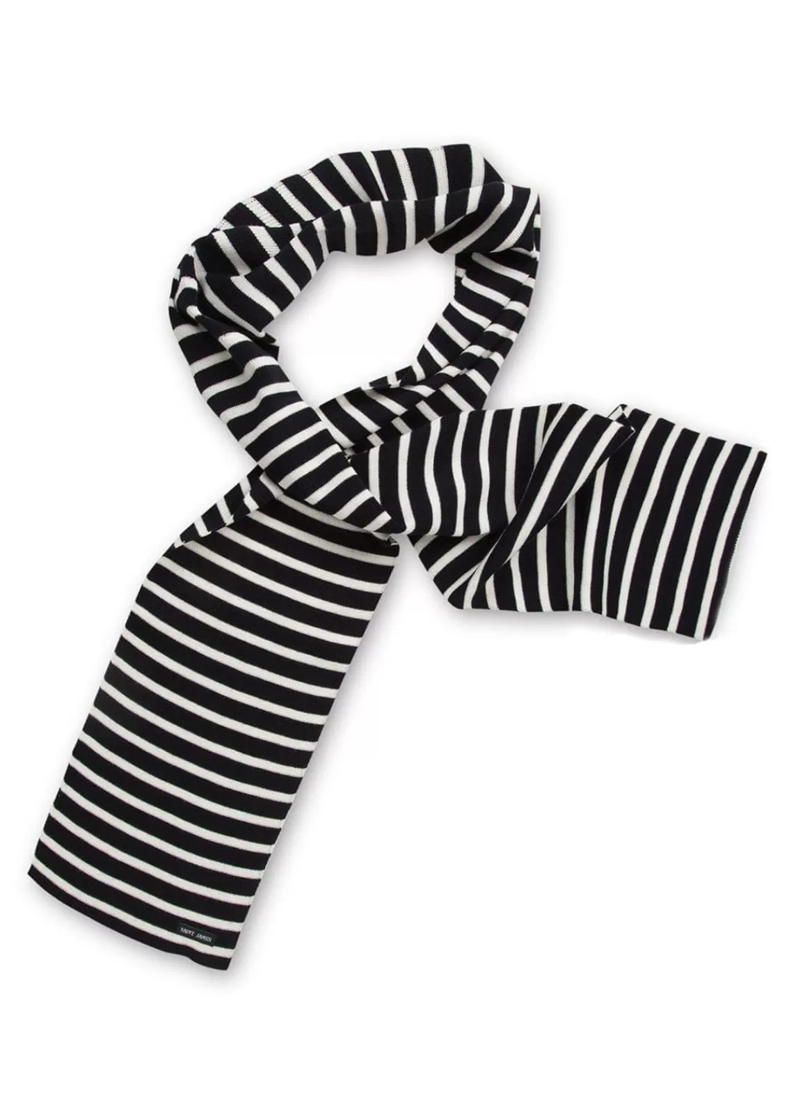 Accessories>Saint James Duguay striped scarf NAVY/ECUME