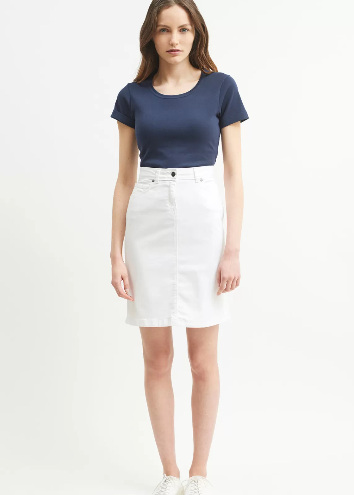 Dresses & Skirts>Saint James Elfy regular skirt BLANC