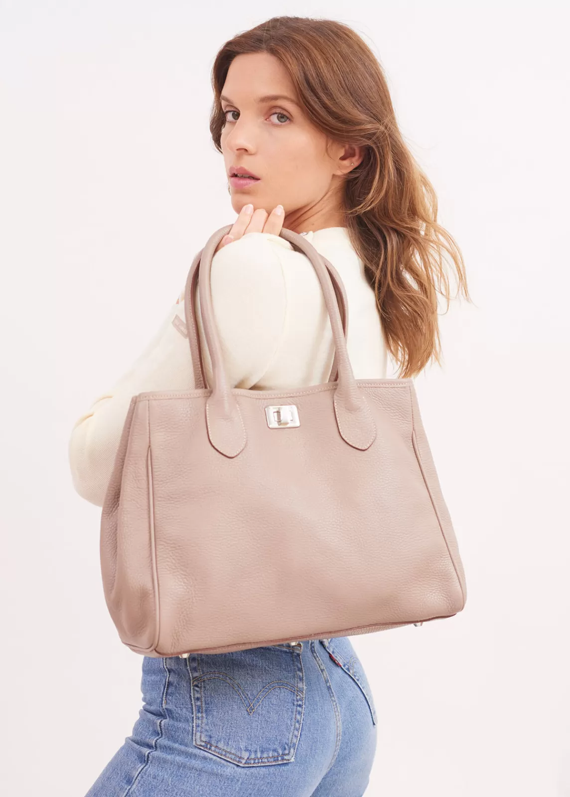 Accessories>Saint James Evasion carrier bag TAUPE