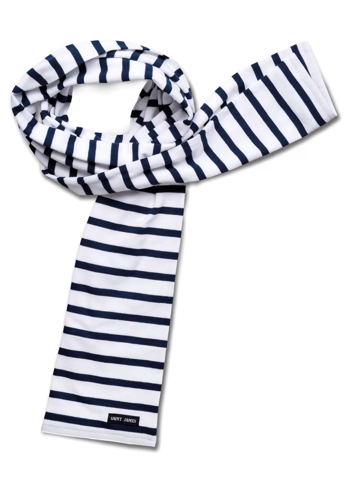 Accessories>Saint James Eve striped scarf NEIGE/MARINE