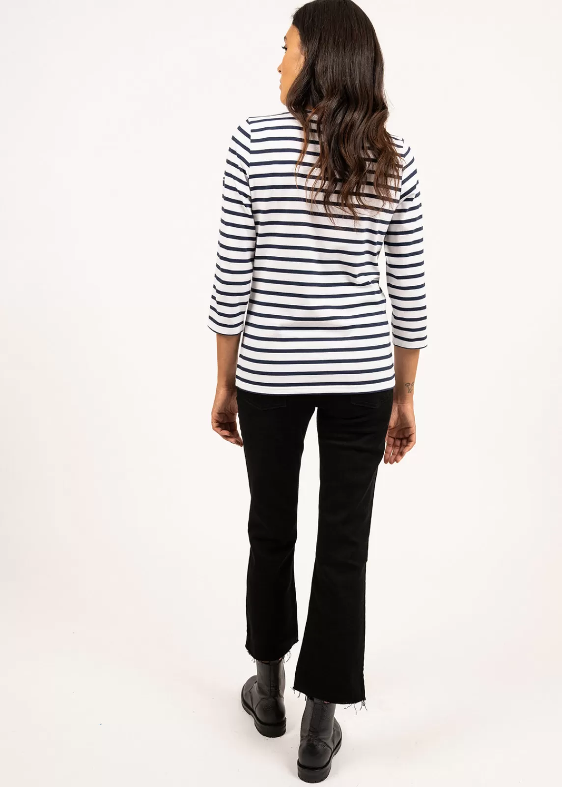 Sailor Striped Shirts>Saint James Galathée striped sailor shirt NEIGE/MARINE