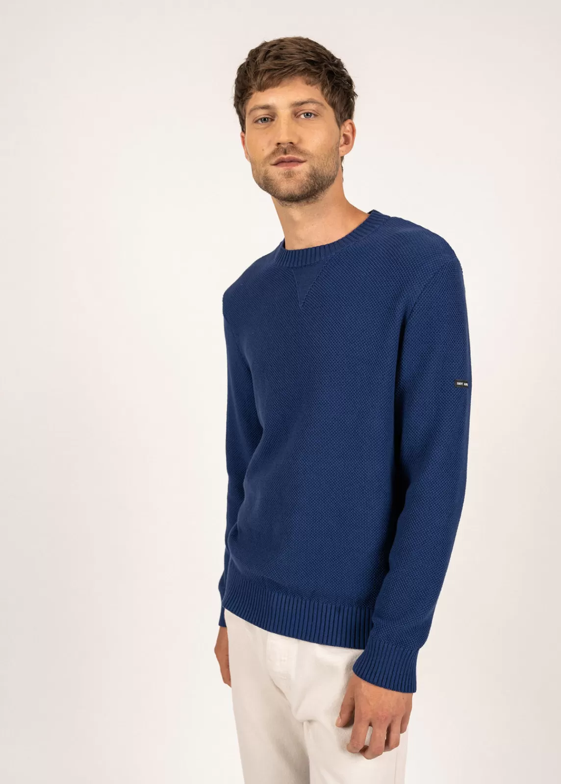 Jumpers & Cardigans>Saint James Jobourg cotton jumper INDIGO