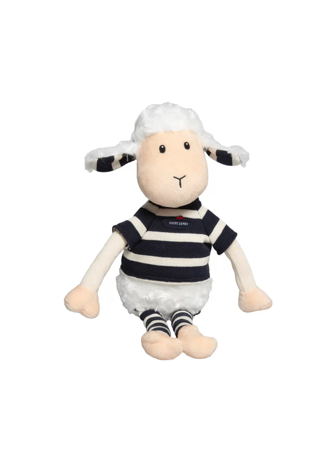 Soft Toys>Saint James Lamb soft toy MARINE/ECRU