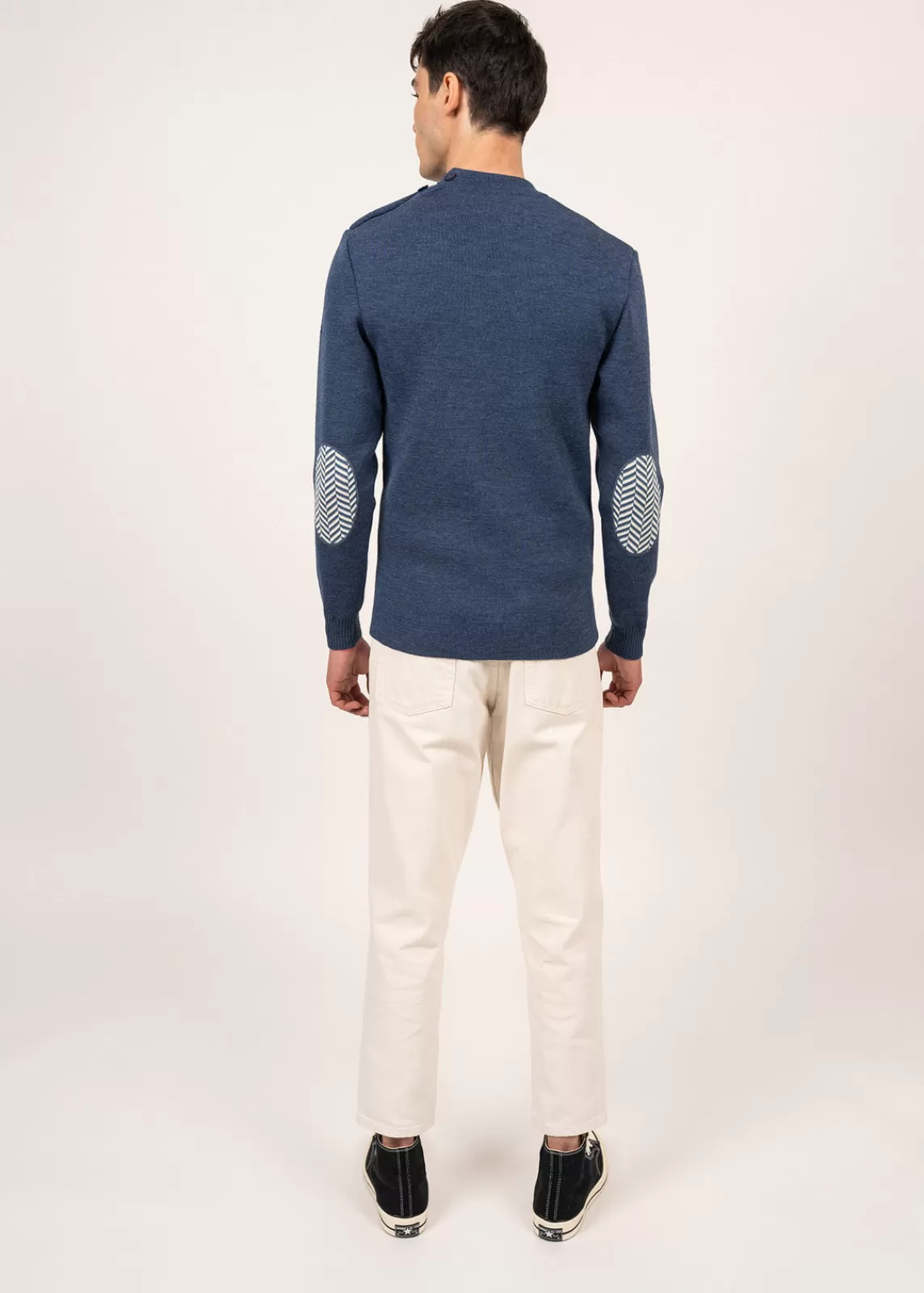 Sailor Jumpers>Saint James Le Chevron sailor jumper JEAN/ECRU