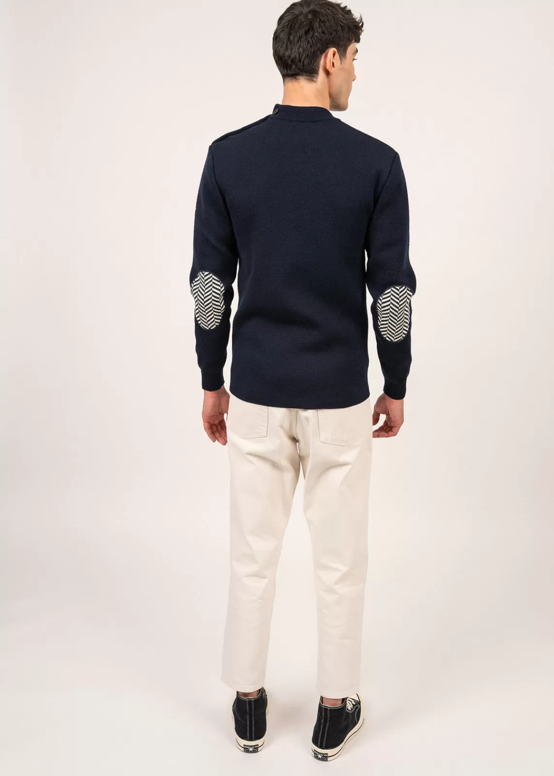 Sailor Jumpers>Saint James Le Chevron sailor jumper MARINE/ECRU