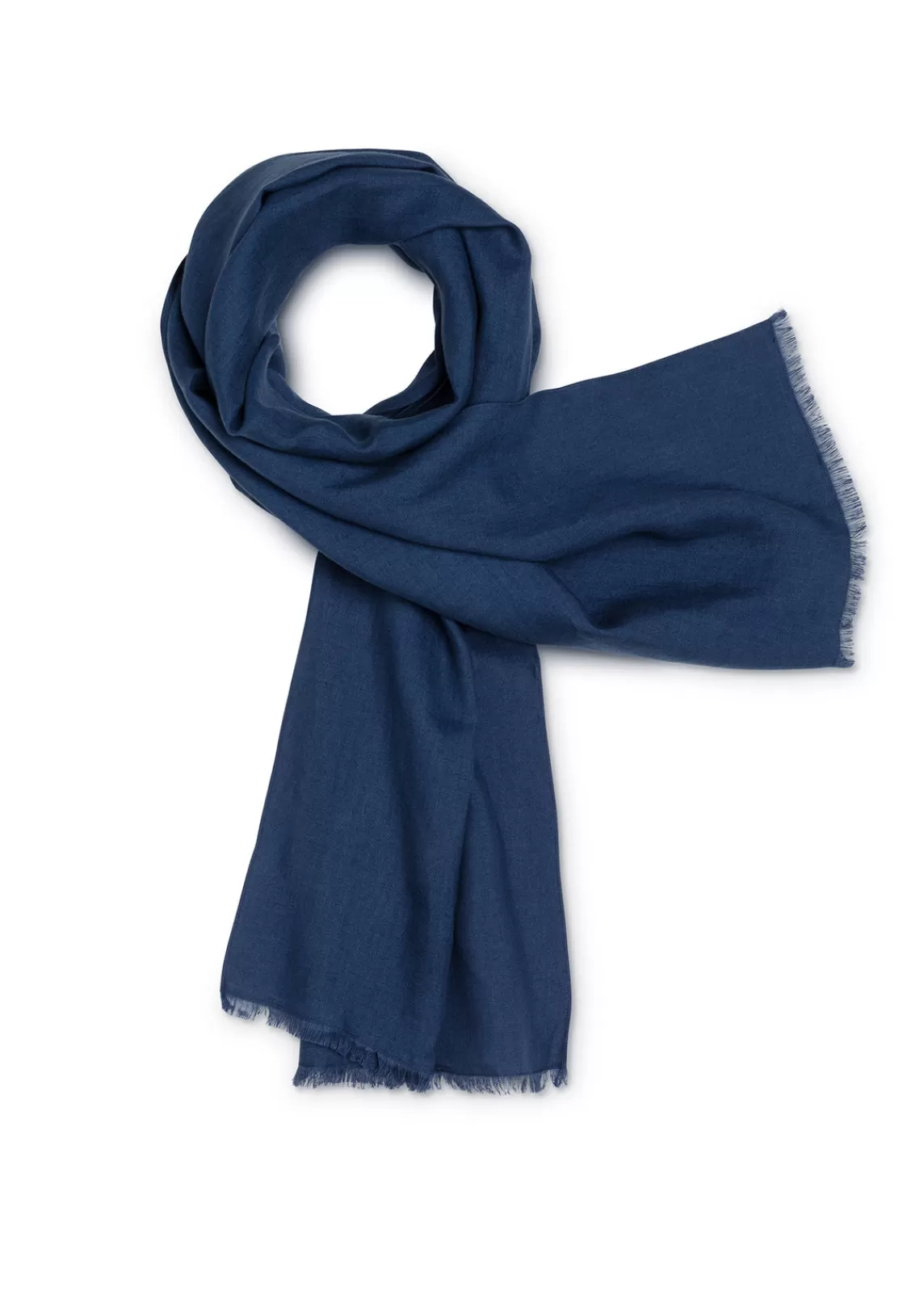 Accessories>Saint James Linen scarf made INDIGO