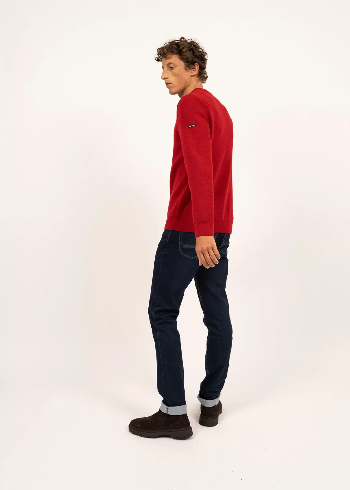 Sailor Jumpers>Saint James Locronan round neck jumper MEDOC