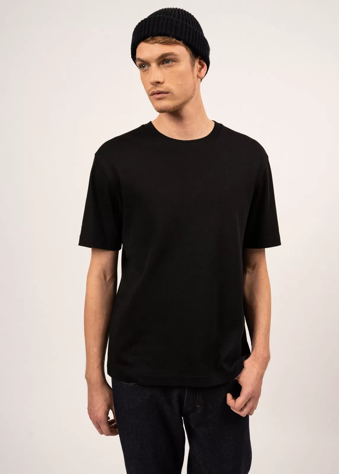 Polos & T-Shirts>Saint James Lumio short sleeves t-shirt NOIR