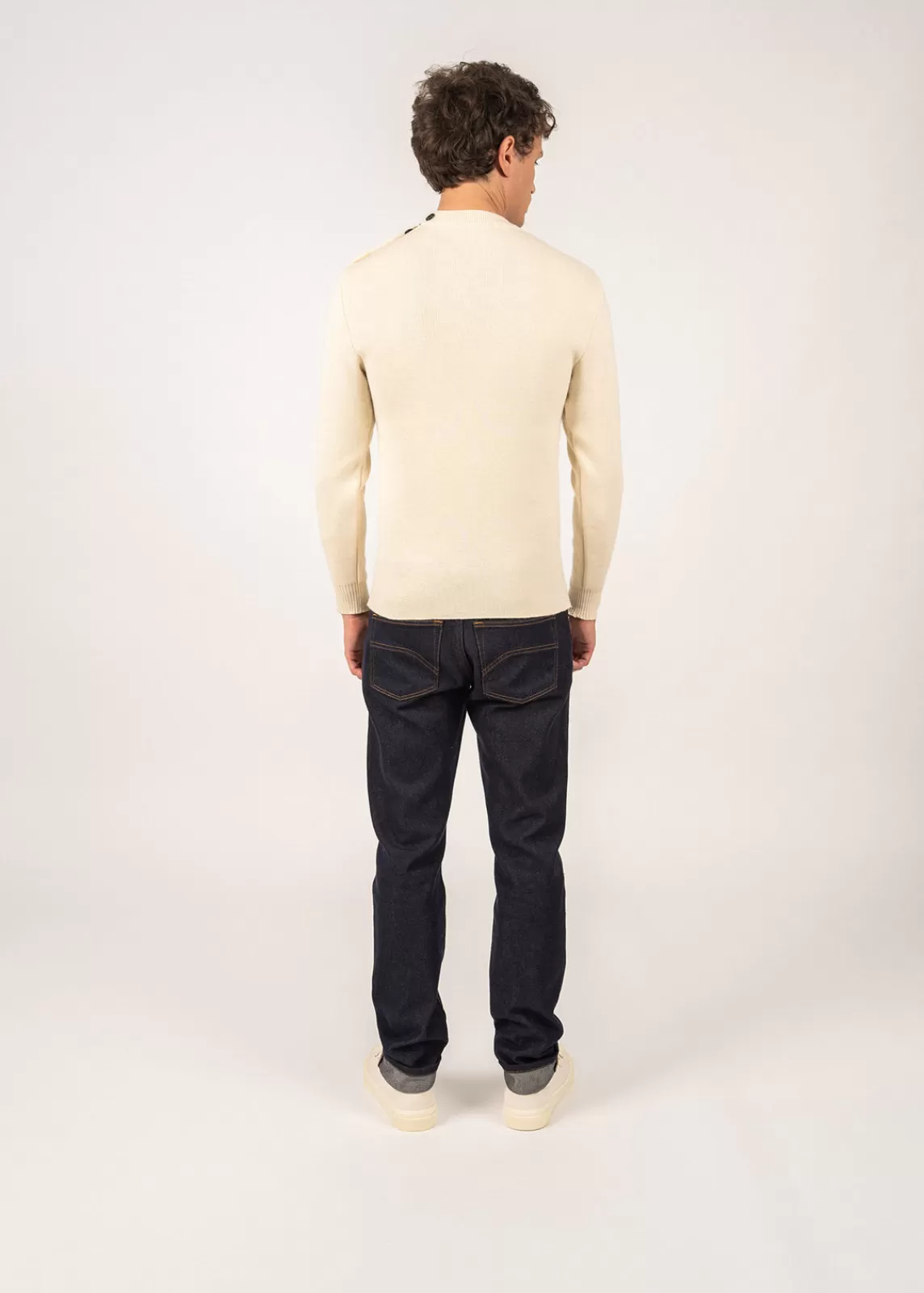 Sailor Jumpers>Saint James Matelot authentic sailor jumper ECRU