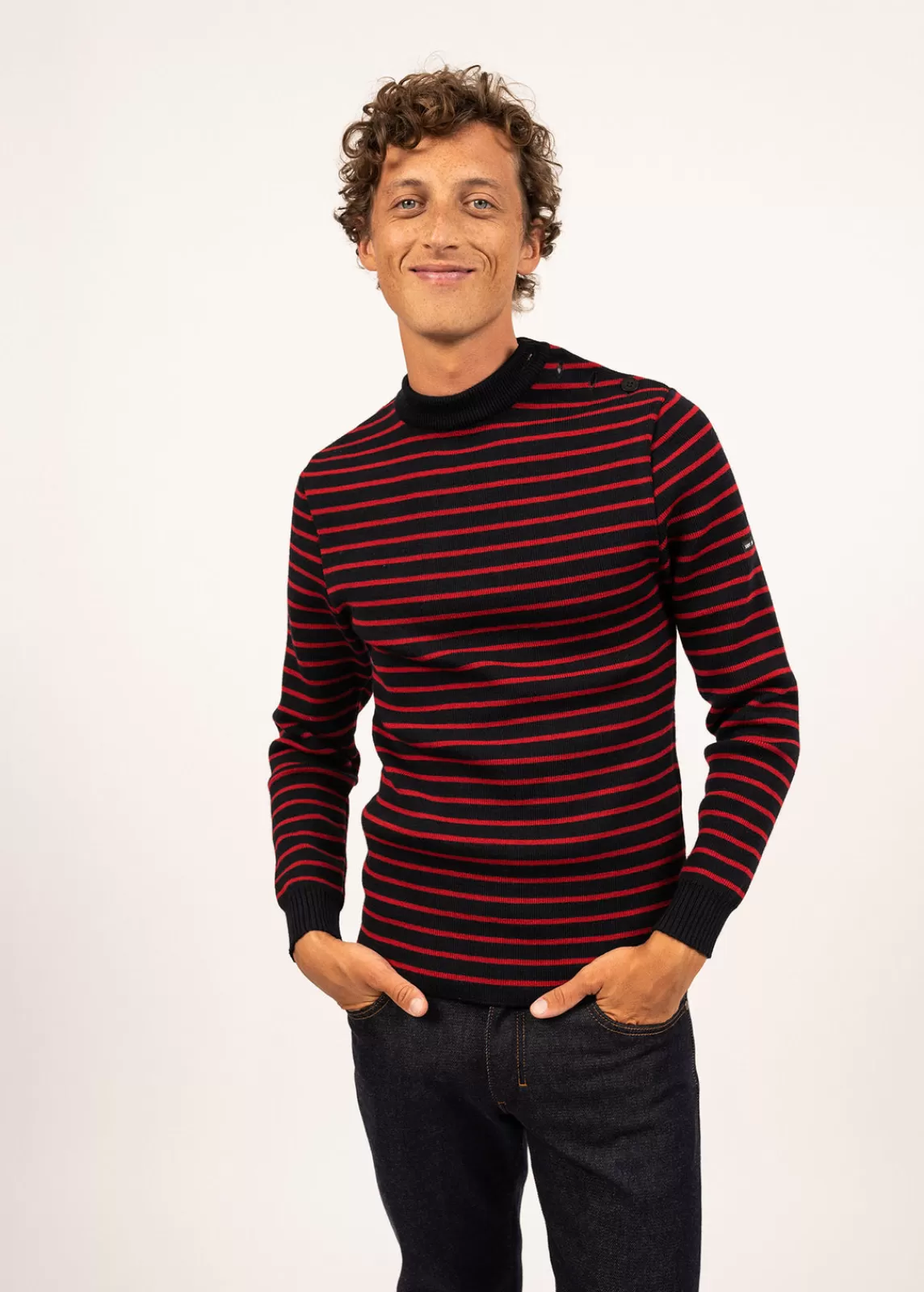 Sailor Jumpers>Saint James Matelot authentic striped sailor jumper NAVY/MEDOC