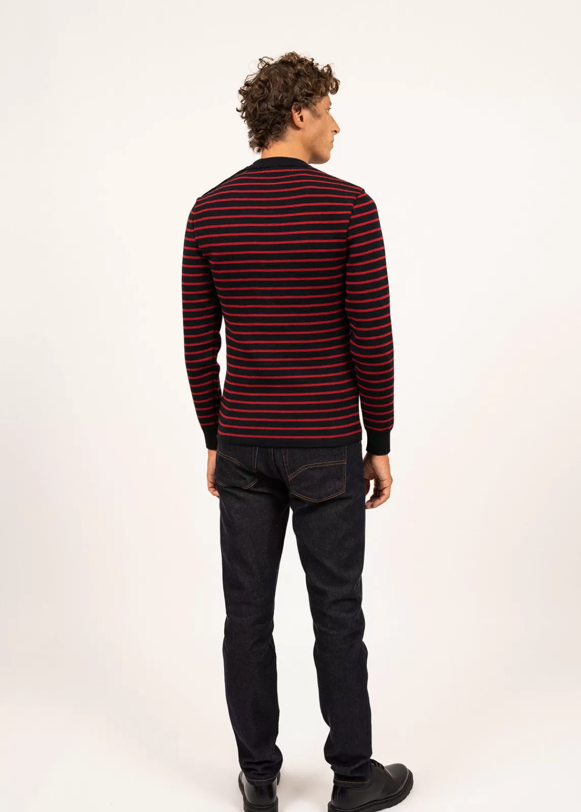 Sailor Jumpers>Saint James Matelot authentic striped sailor jumper NAVY/MEDOC