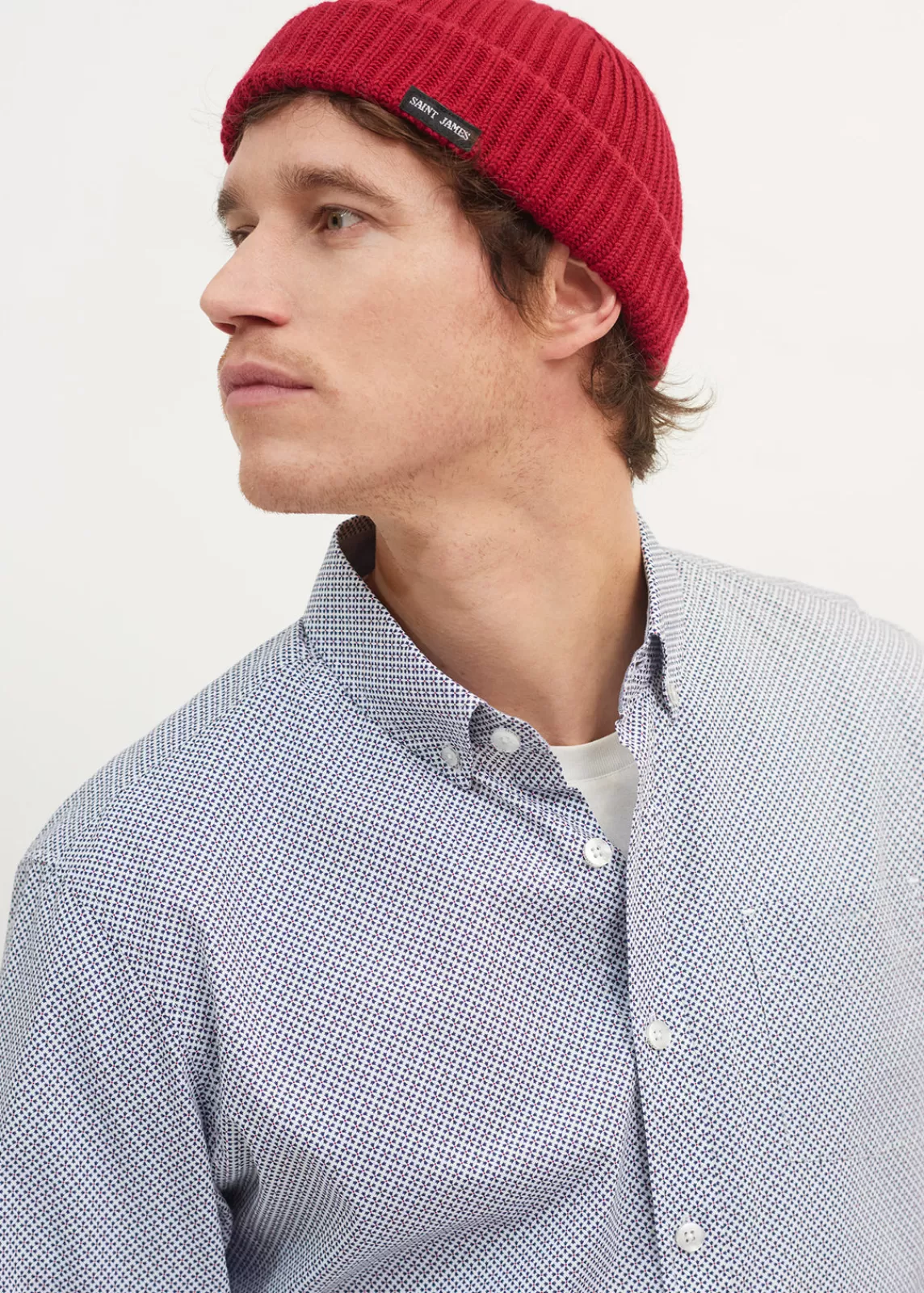 Hats & Beanies>Saint James Miki sailor cap with turn-up, PERSAN