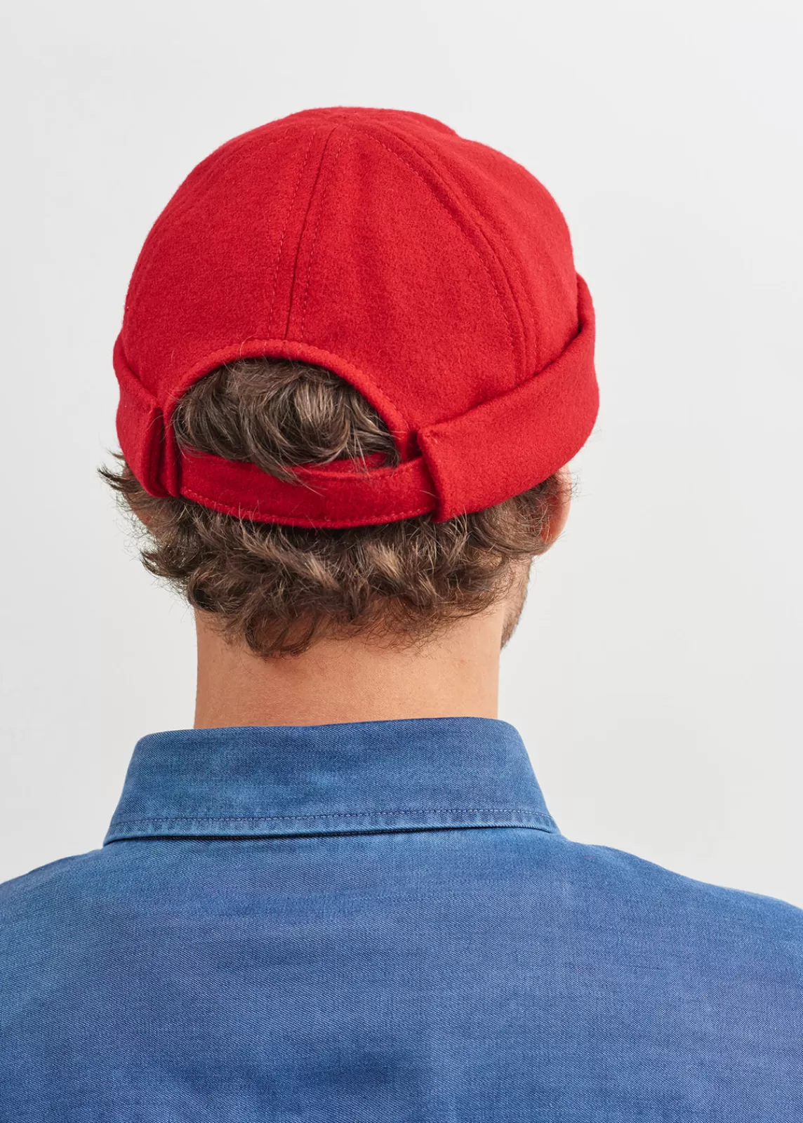 Accessories>Saint James Miki traditional deck hat ROUGE