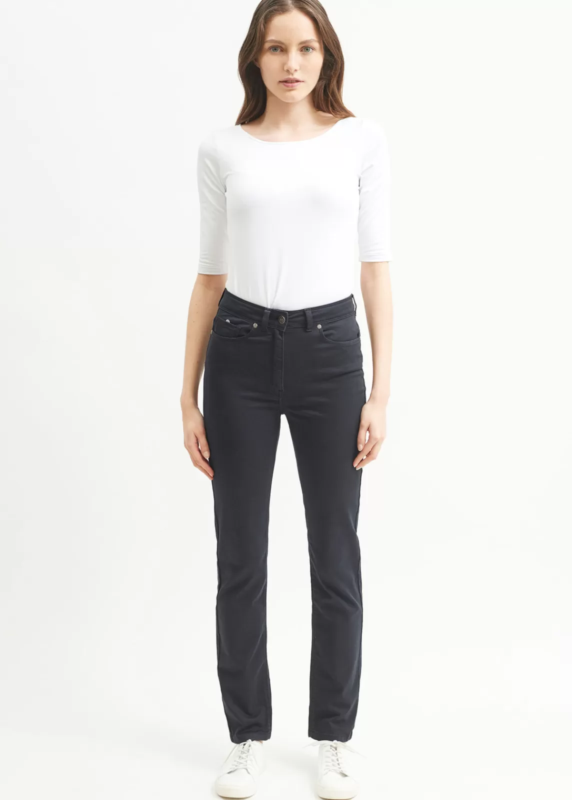 Trousers & Shorts>Saint James Mimosa high waist pants NAVY