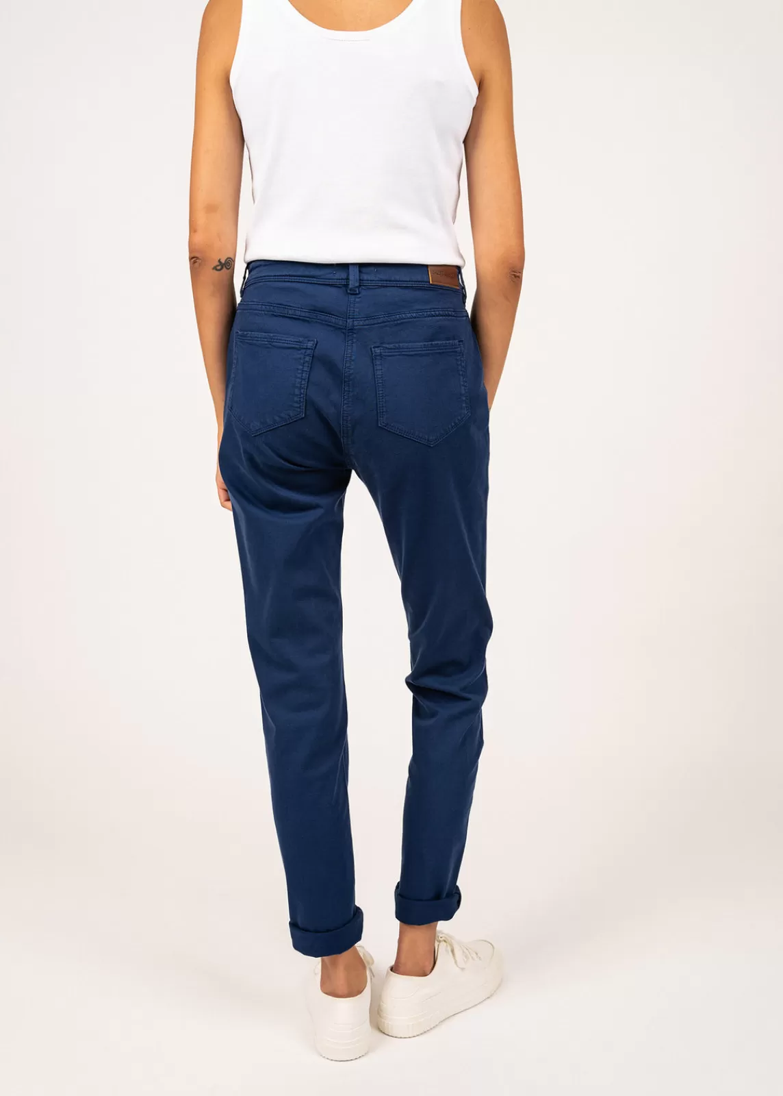 Trousers & Shorts>Saint James Mimosa high waist pants INDIGO