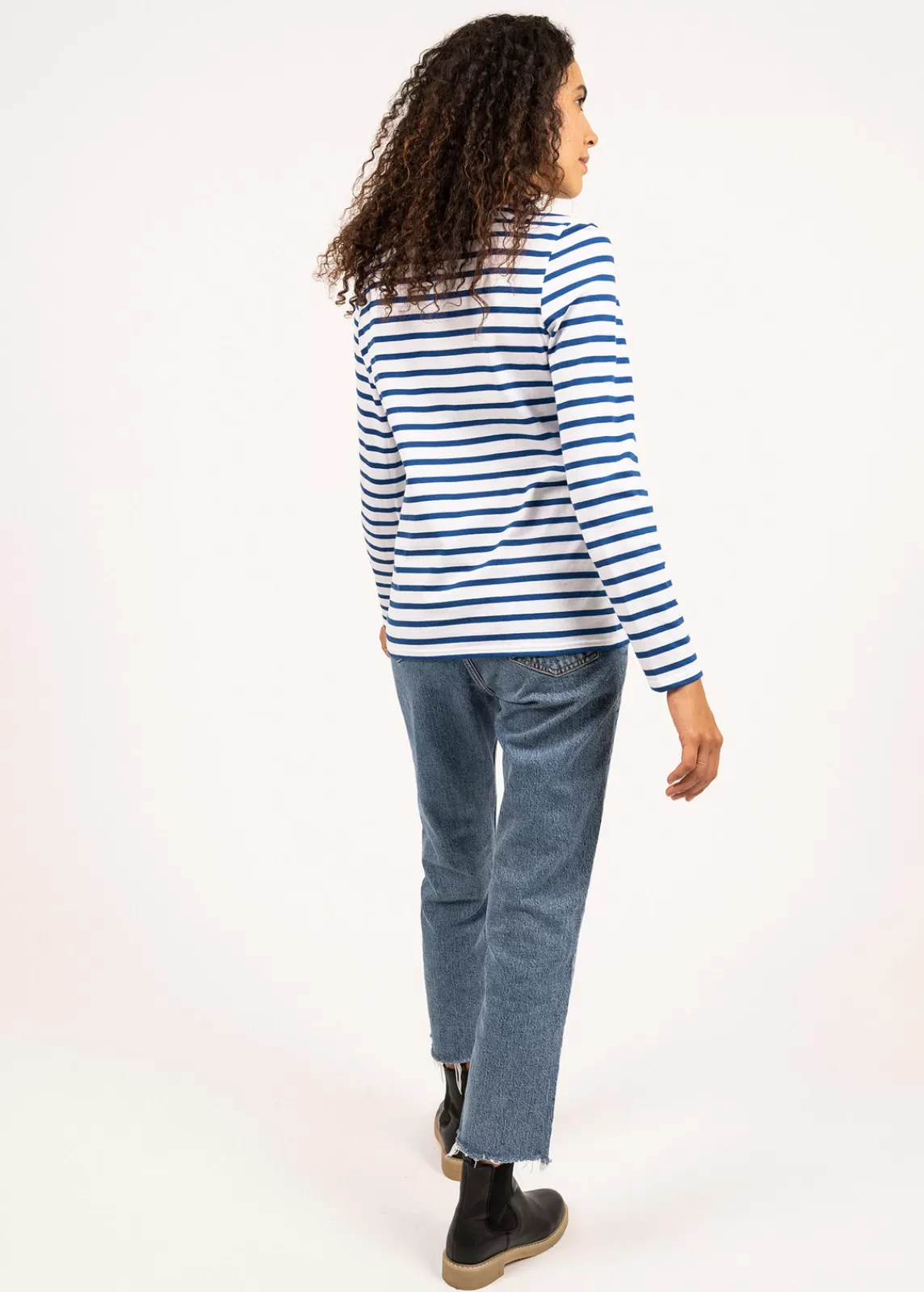 Sailor Striped Shirts>Saint James Minquidame striped sailor shirt NEIGE/GITANE