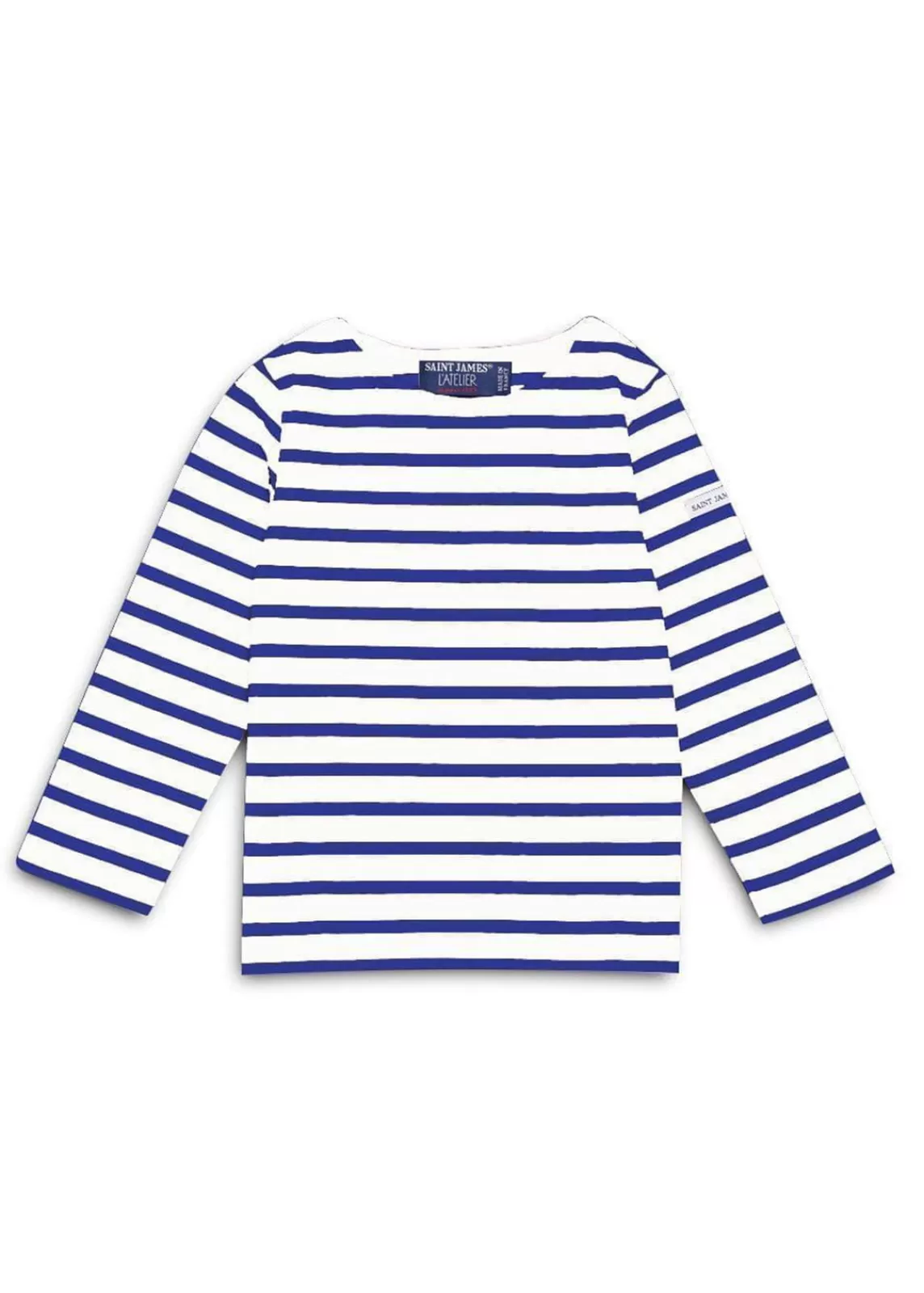 Sailor Striped Shirts>Saint James Minquiers striped sailor shirt for kids NEIGE/GITANE