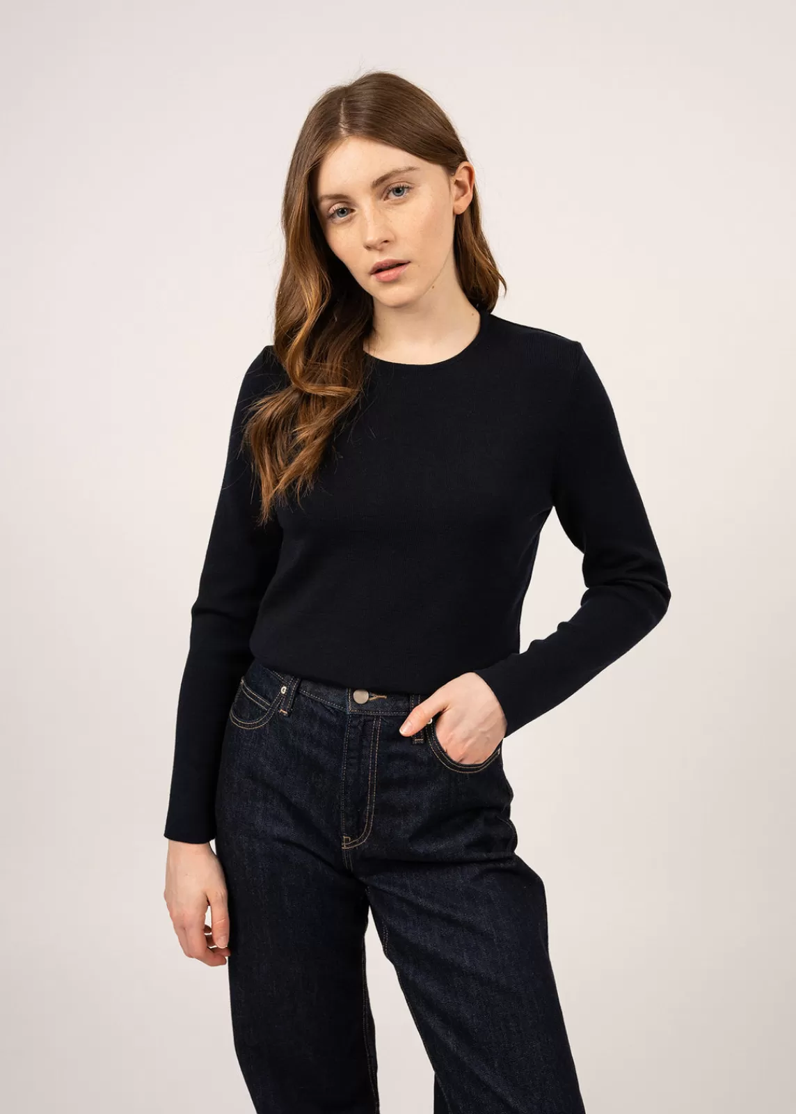 Jumpers, Cardigans, Jackets>Saint James Molène fine jumper NAVY