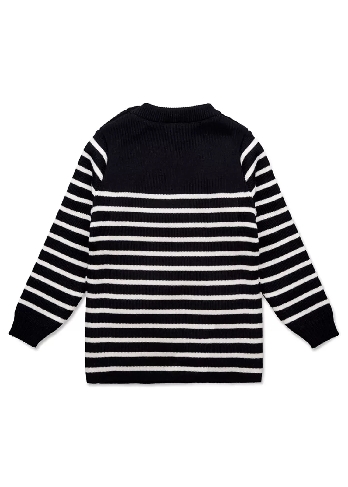 Sailor Jumpers>Saint James Moussaillon striped sailor jumper for babies NAVY/ECUME