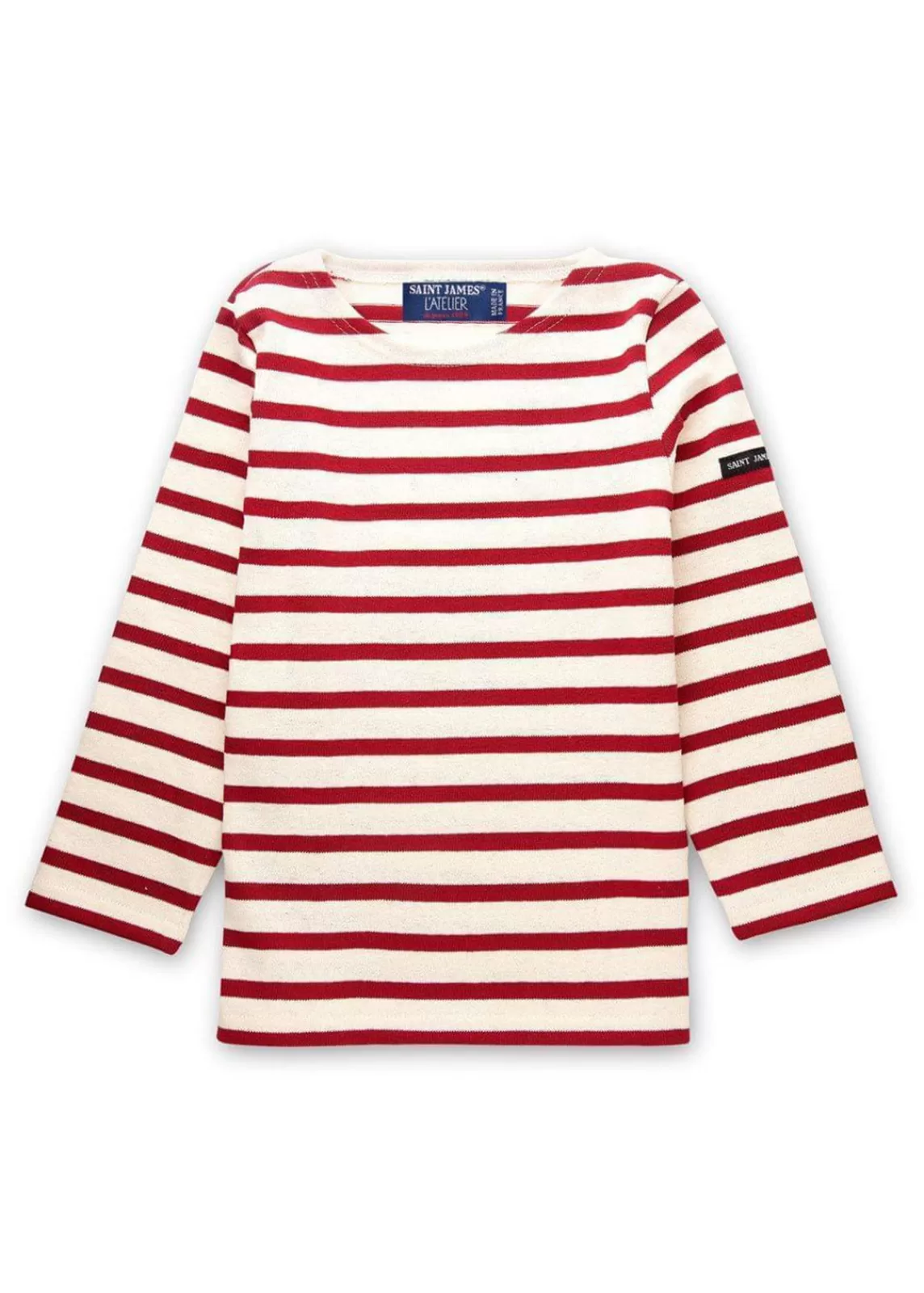 Sailor Striped Shirts>Saint James Méridien striped sailor shirt ECRU/PERSAN