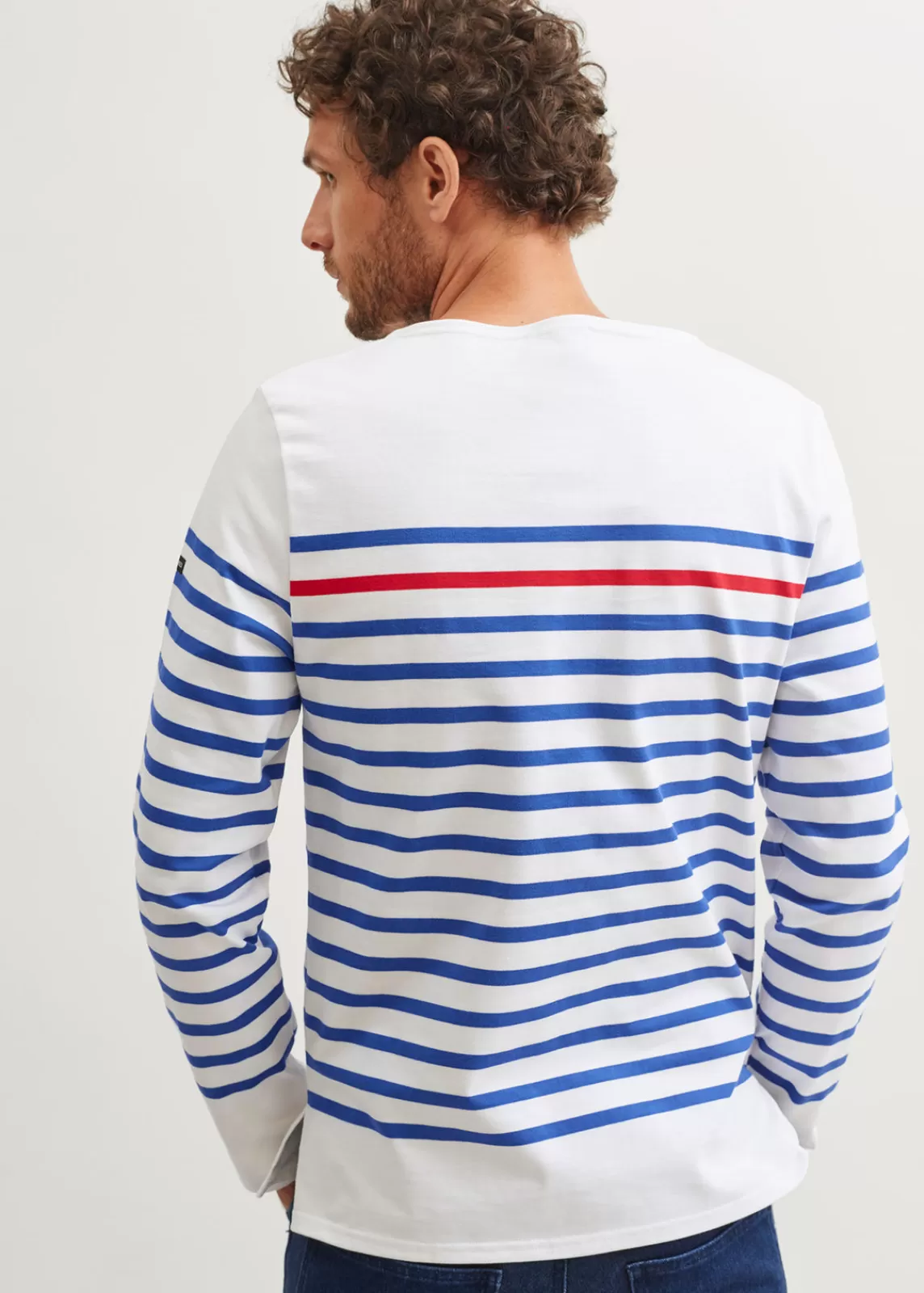 Sailor Striped Shirts>Saint James Naval authentic striped sailor shirt NEIGE/GITANE/TULIPE